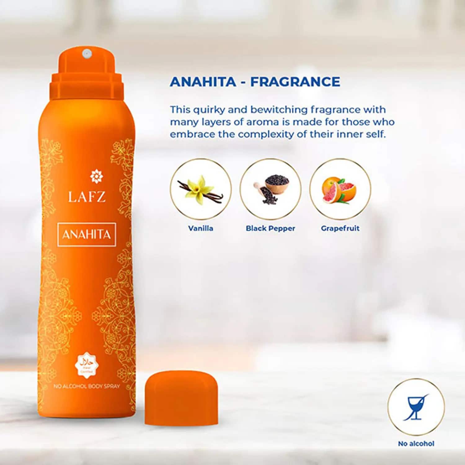 Buy Lafz Anahita No Alcohol Body Spray 150ml Online at Best