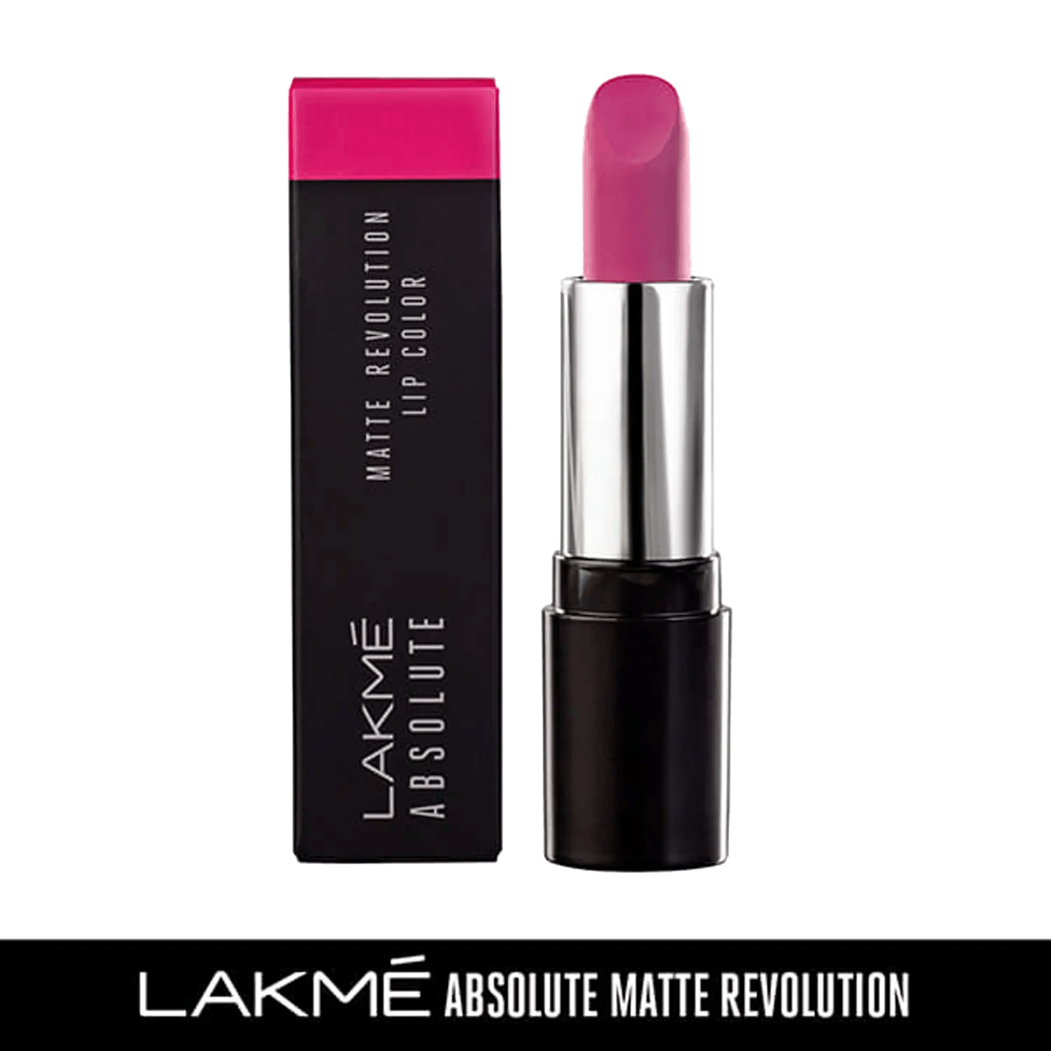 Lakme | Lakme Absolute Matte Revolution Lip Color - 201 Insane Pink (3.5g)