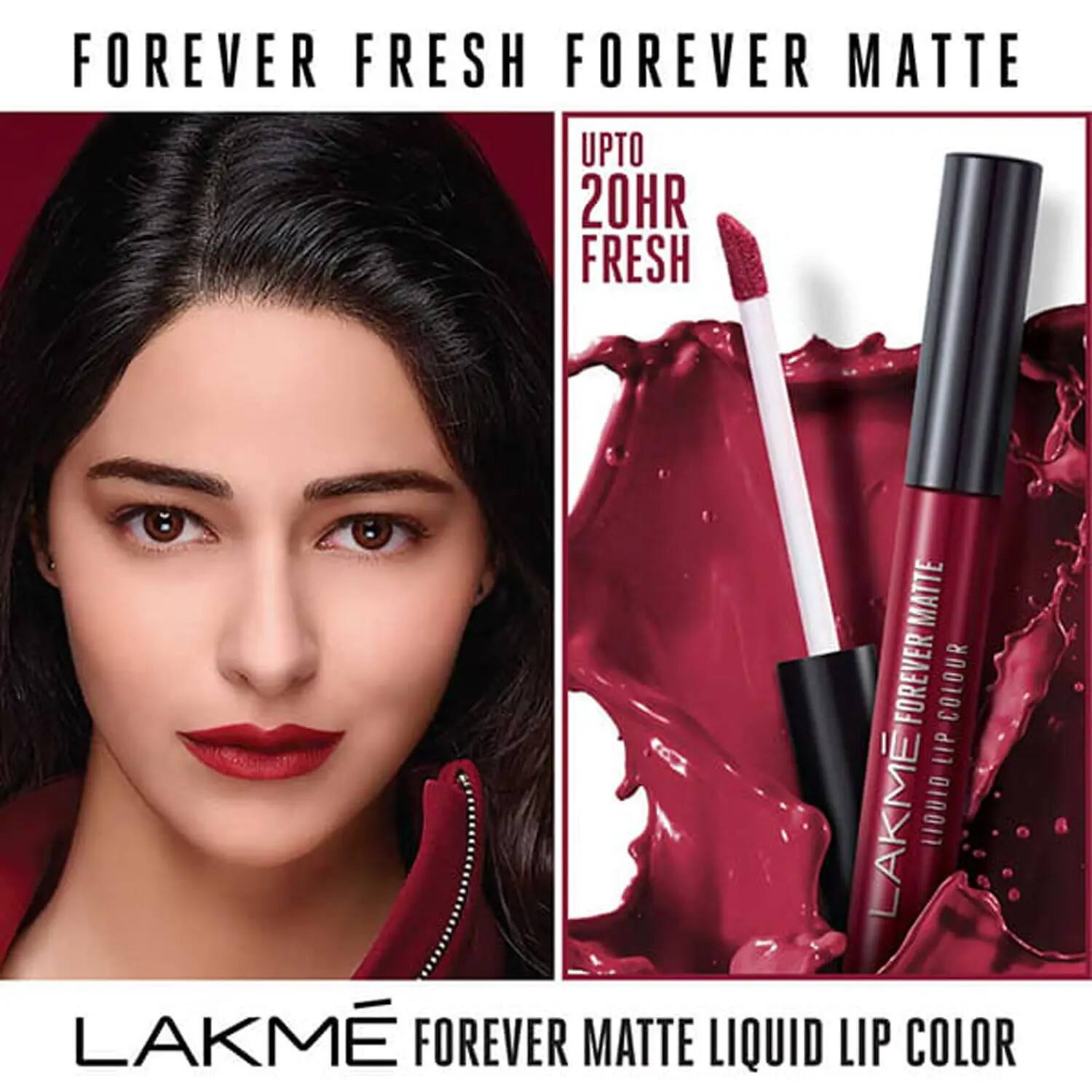 Lakme Forever Matte Liquid Lip 16hr Lipstick Pink Peach 5.6 ml