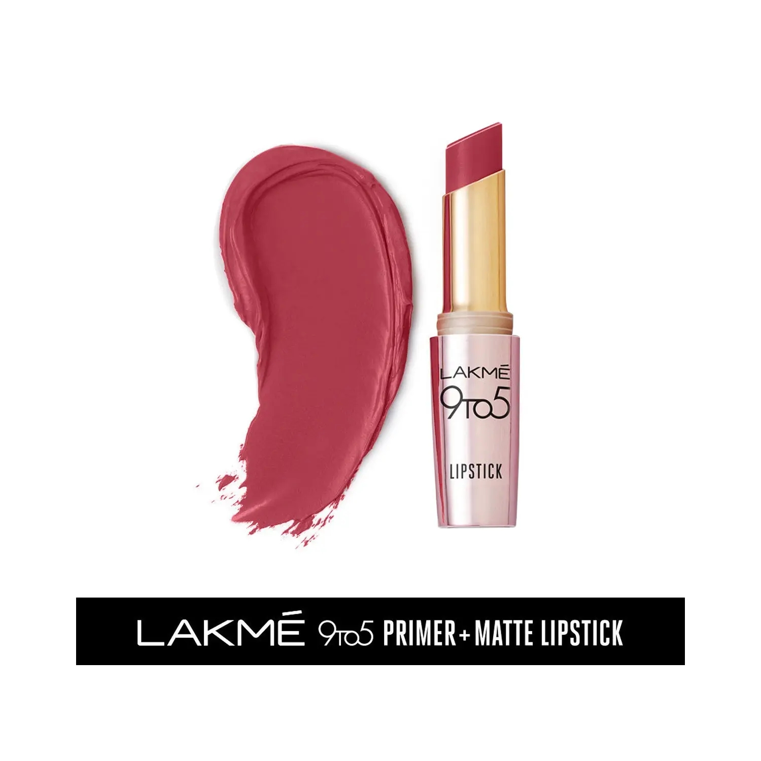 Lakme | Lakme 9To5 Primer + Matte Lip Color - Mp8 Rosy Sunday (3.6g)