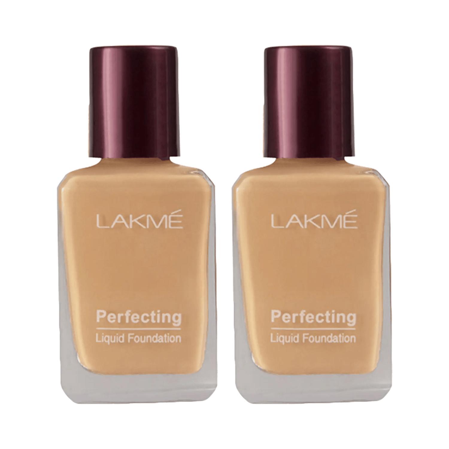 Lakme | Lakme Perfecting Liquid Foundation Natural Pearl (27 ml) - (Pack of 2)