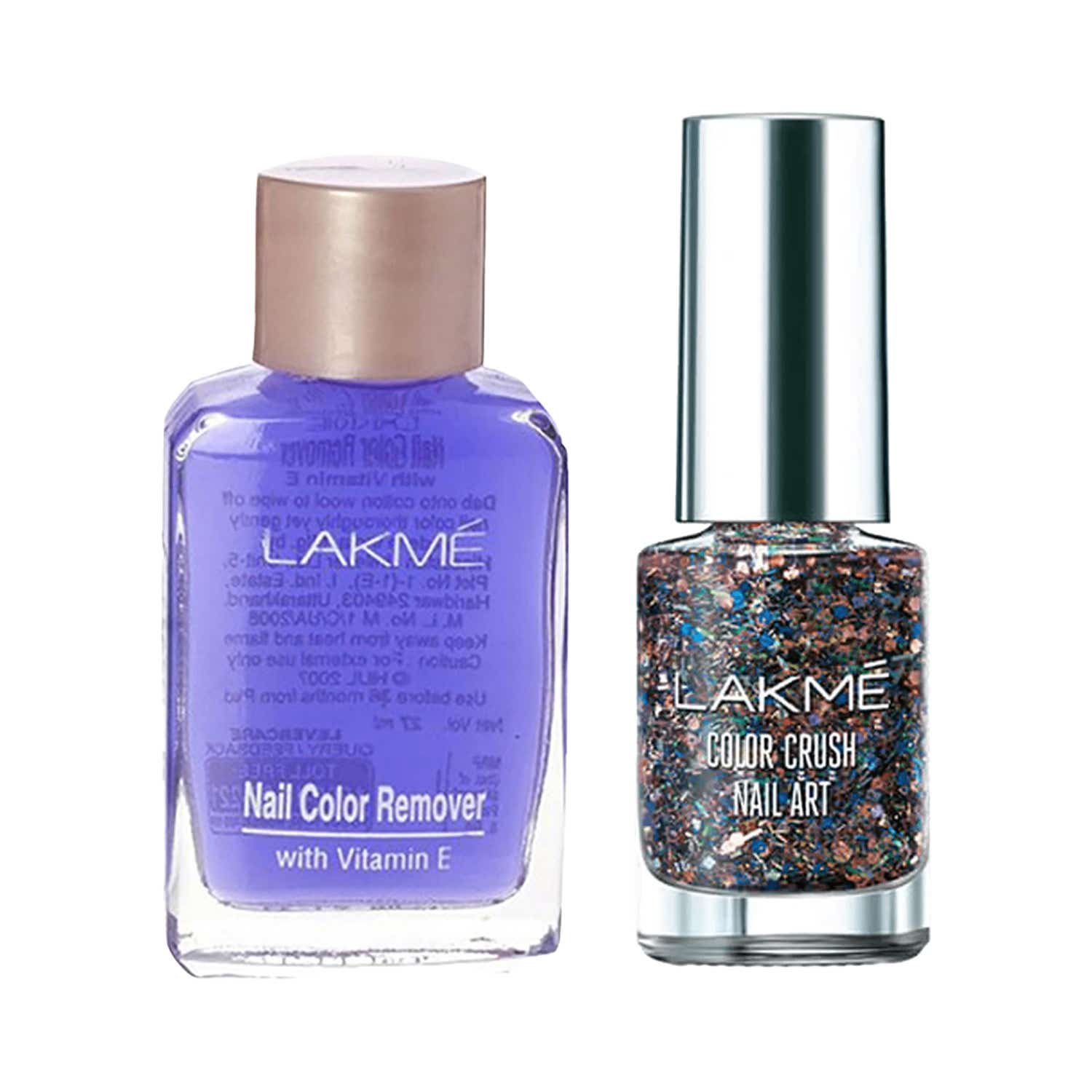 Buy Lakme Color Crush Nail Art G12 + Nail Polish Remover Combo