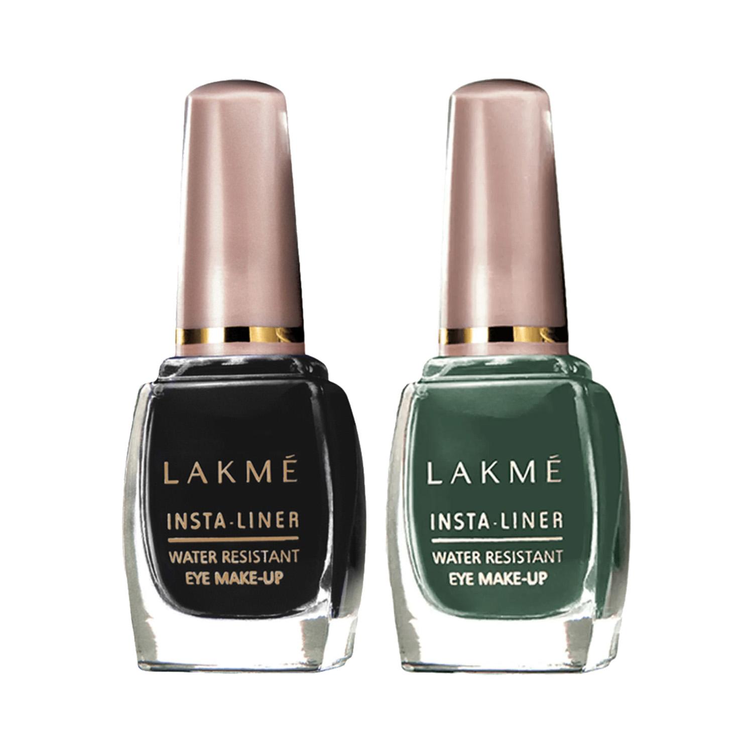 Lakme | Lakme Insta Eyeliner Combo - Black and Green