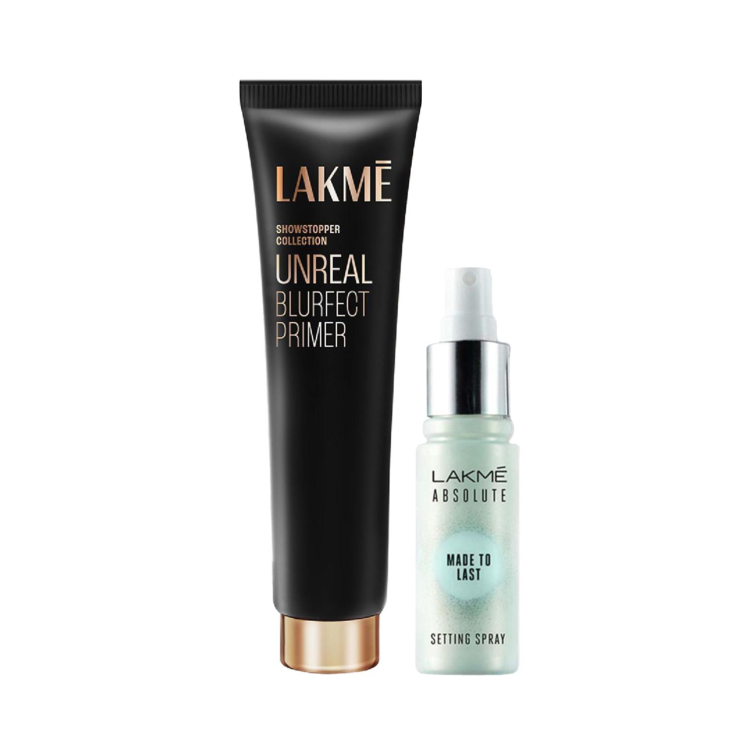 Lakme | Lakme Absolute Made To Last Setting Spray & Blur Perfect Makeup Primer Combo