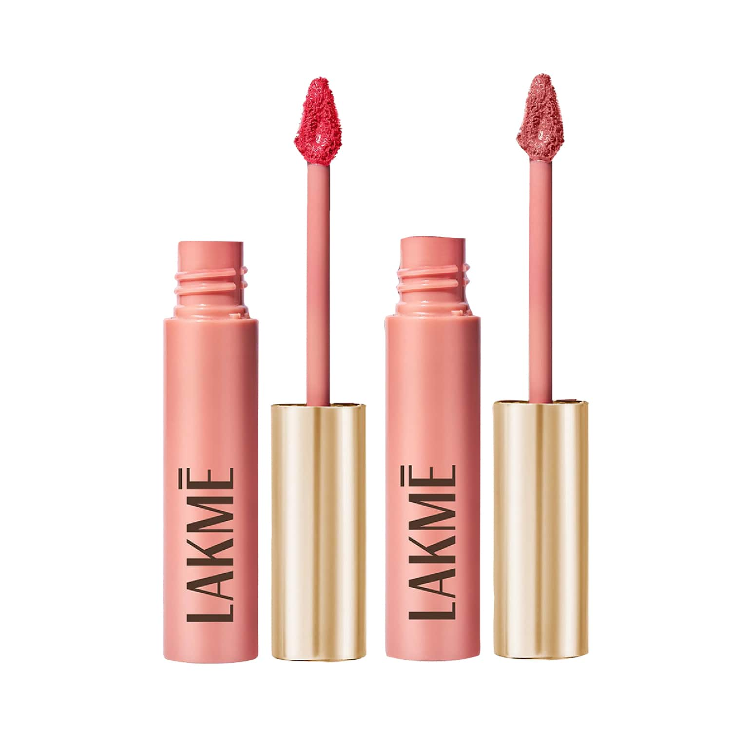 Lakme | Lakme Lip & Cheek Soft Pinks - Nude Cushion & Plum feather Combo