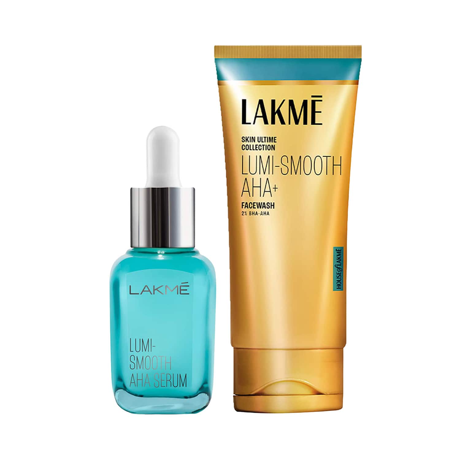 Lakme | Lakme AHA-BHA-PHA lumi smooth Serum & Face Wash Combo