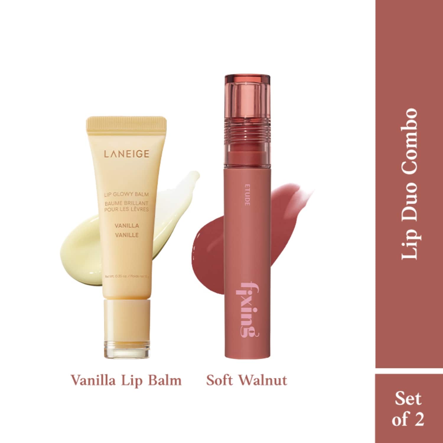 Laneige | ETUDE HOUSE + Laneige- Vanilla and Walnut Lip Duo