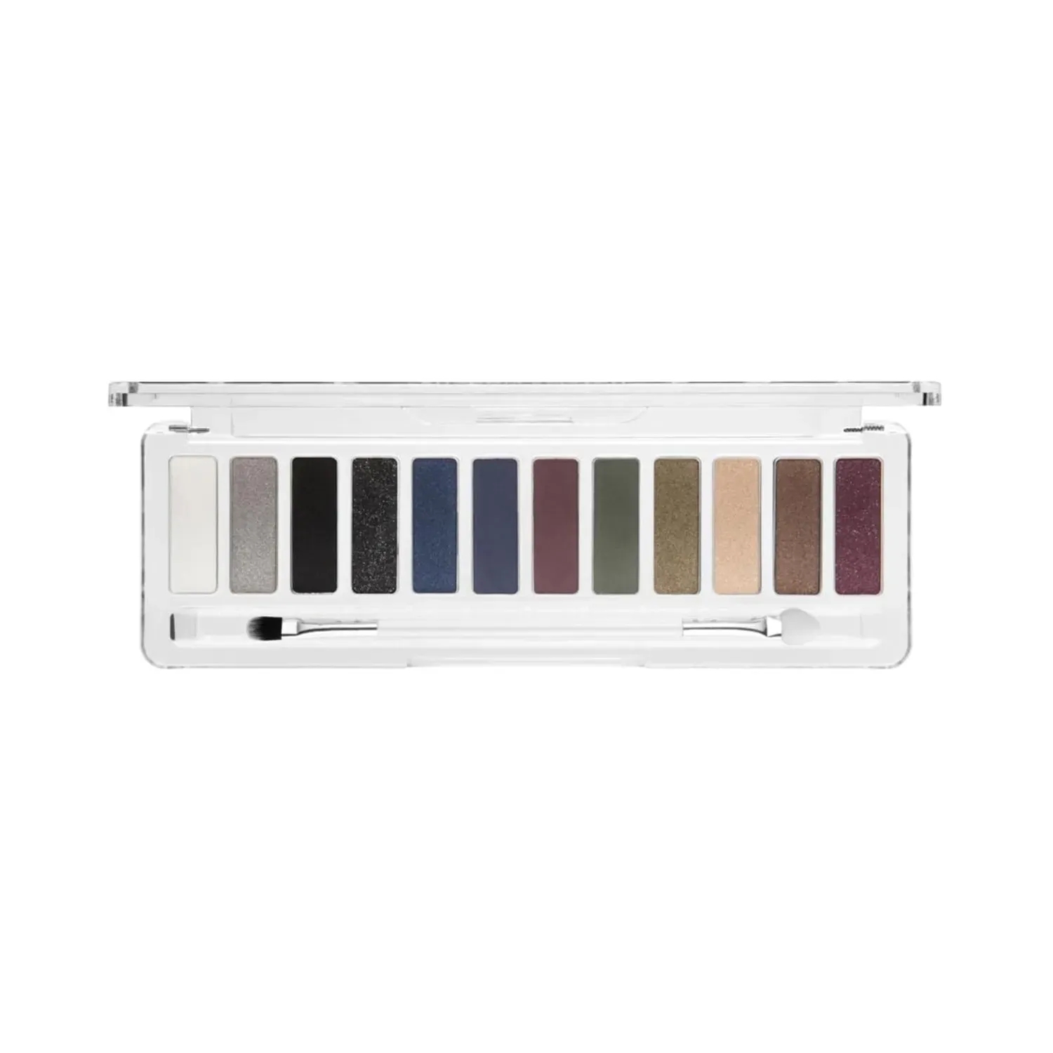 Lottie London Shadow Swatch Eyeshadow Palette With Brush - The Smokes (12g)
