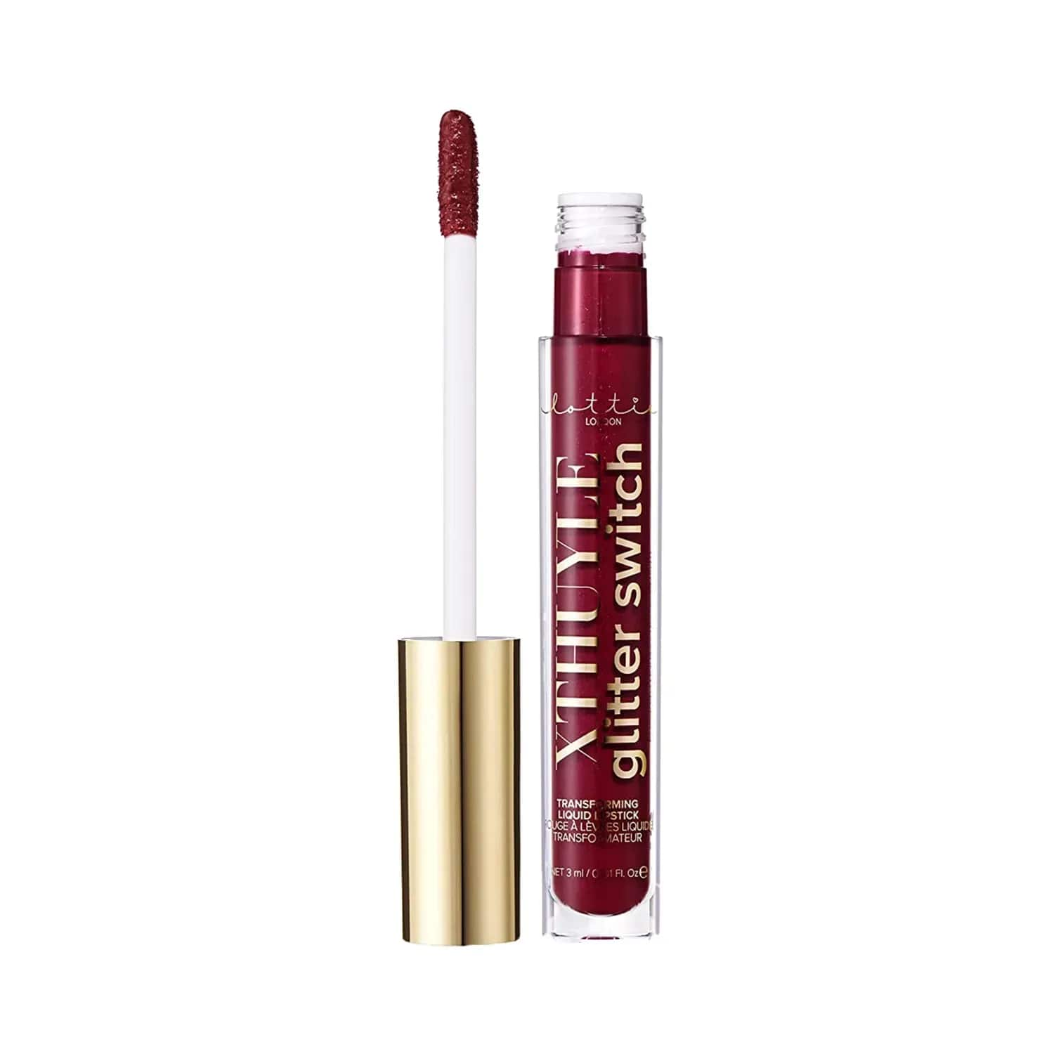 Lottie London | Lottie London Xthuyle Glitter Switch Transforming Liquid Lipstick - Ravenous (3ml)