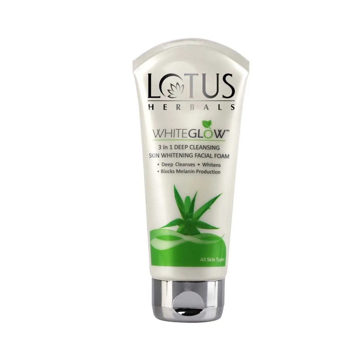 Lotus | Lotus Herbals Whiteglow 3 In 1 Deep Cleansing Skin Whitening Facial Foam - (50g)