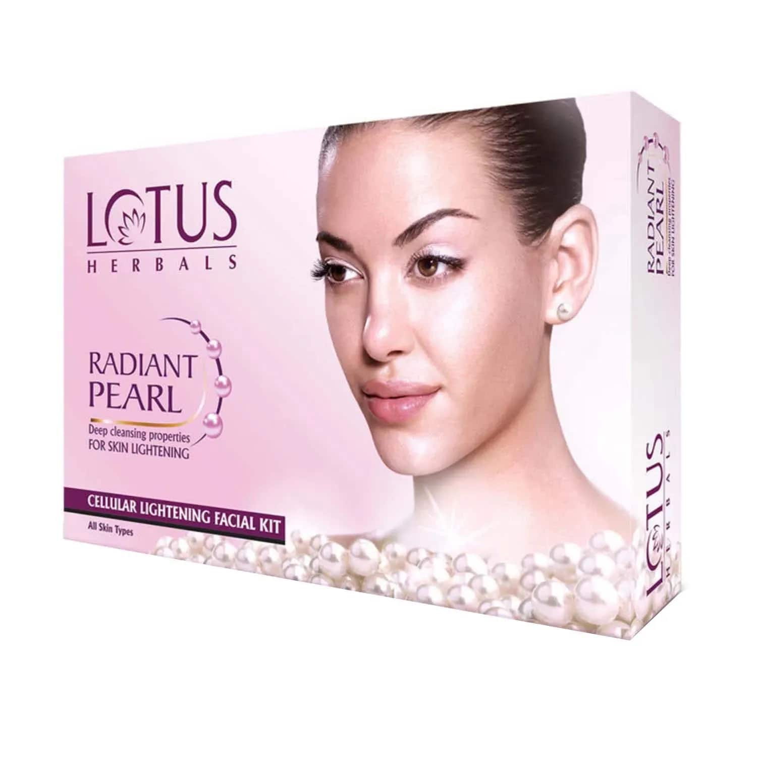 Lotus | Lotus Herbals Radiant Pearl Cellular Lightening 4 In 1 Facial Kit - (148g)