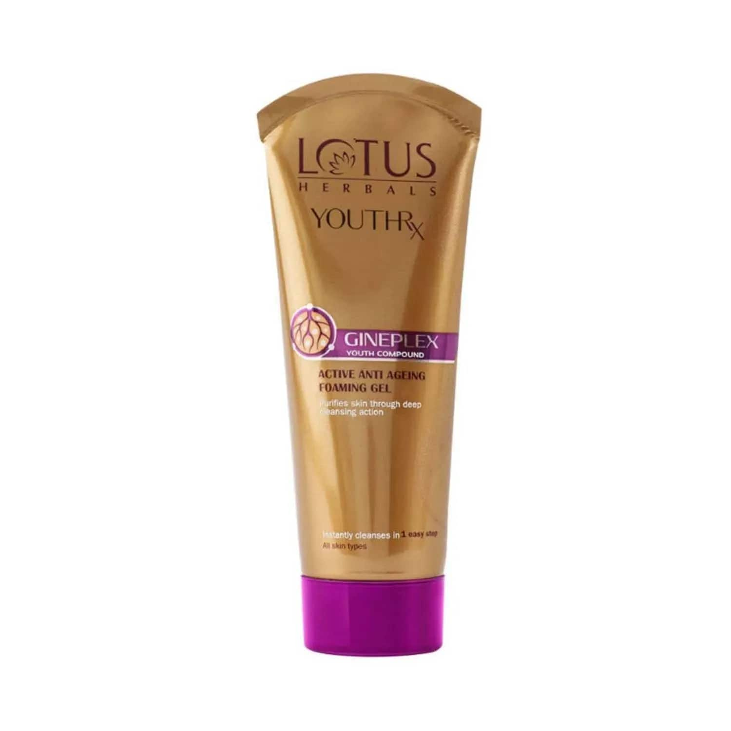 Lotus | Lotus Herbals Gineplex YouthRx Active Anti-Ageing Foaming Gel - (100g)