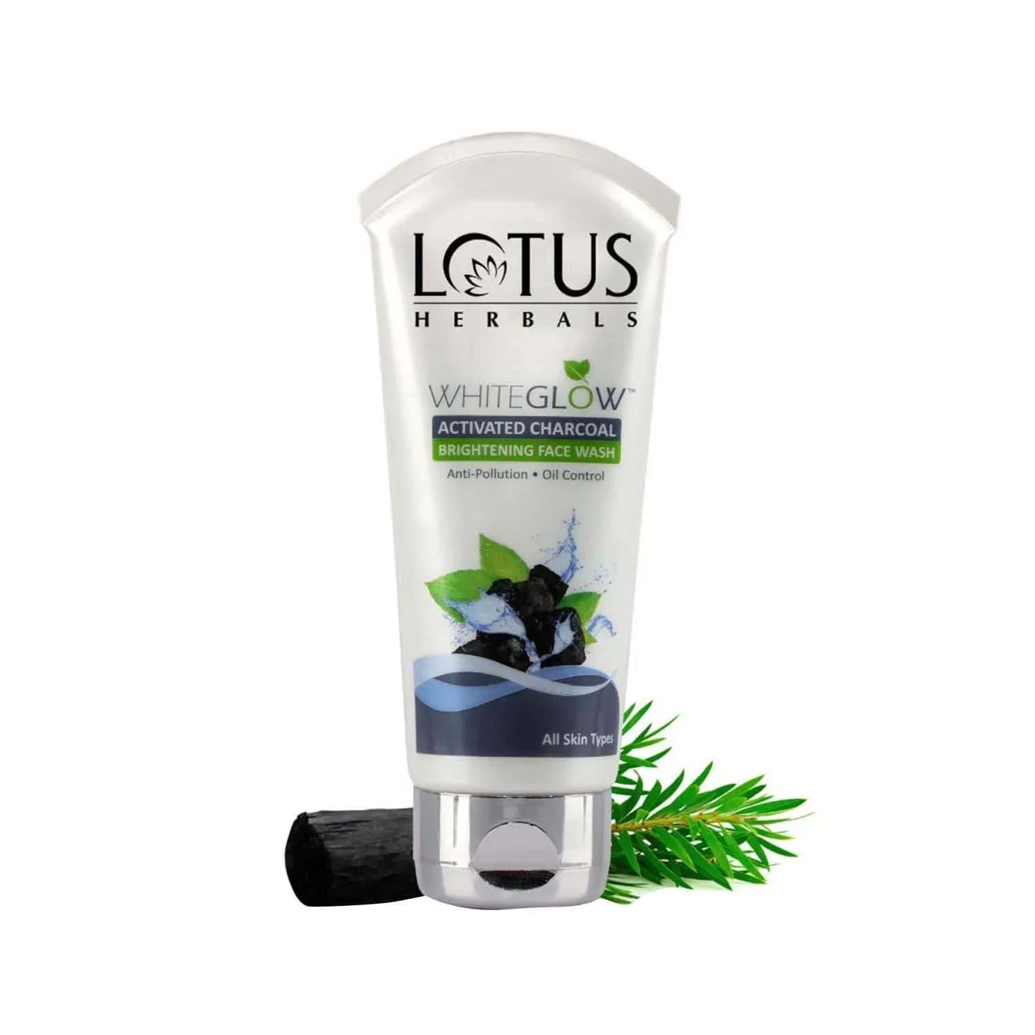 Lotus | Lotus Herbals Whiteglow Activated Charcoal Brightening Face Wash - (100g)