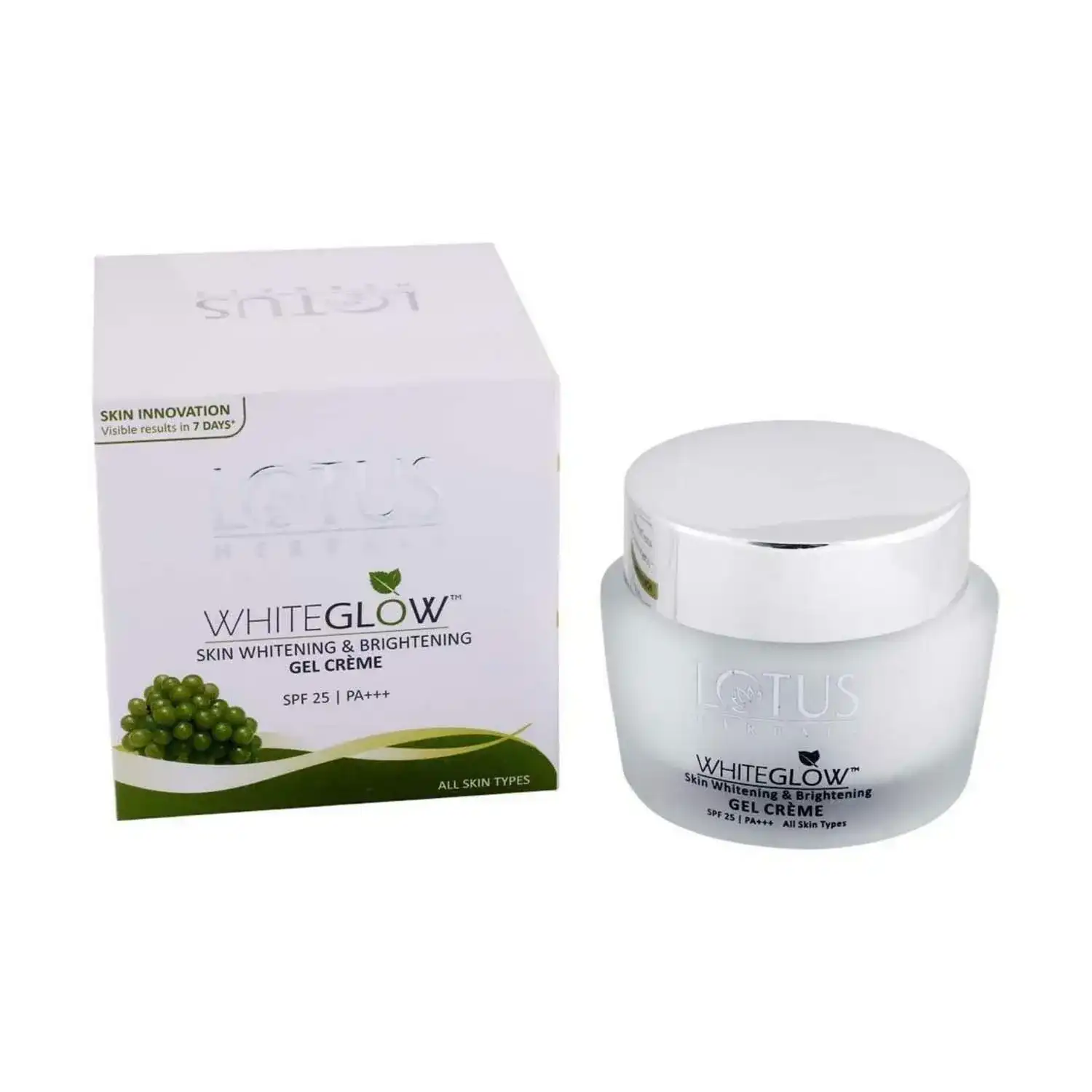 Lotus Herbals White Glow Skin Whitening Cream - SPF 25, 40gm Gel Cream