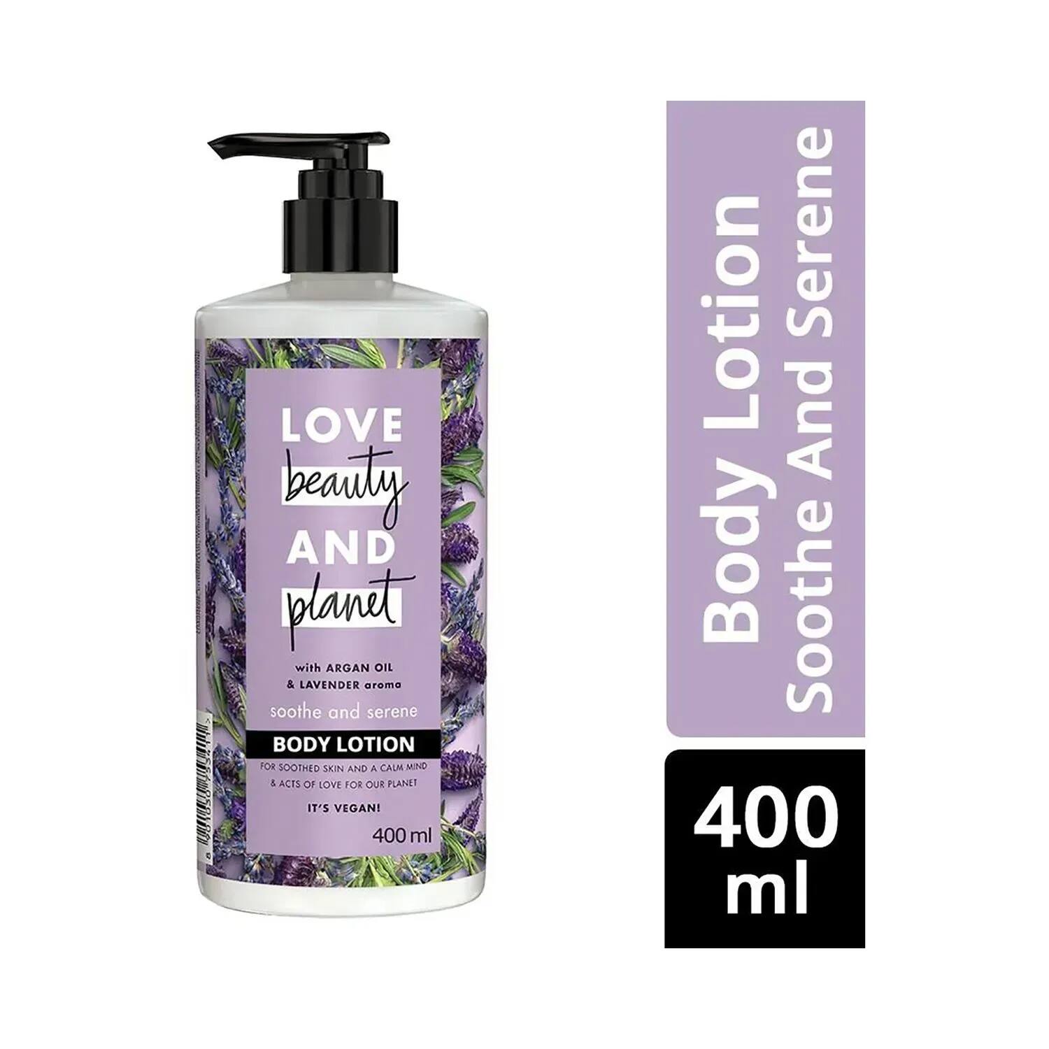 Love Beauty & Planet | Love Beauty & Planet Natural Argan Oil And Lavender Soothe Body Lotion - (400ml)