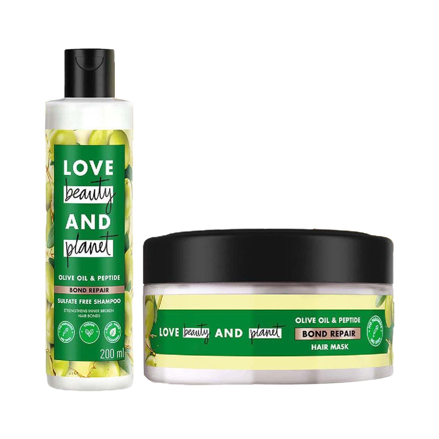 Love Beauty & Planet | Love Beauty & Planet Olive Oil & Peptide Bond Repair Shampoo & Mask Combo