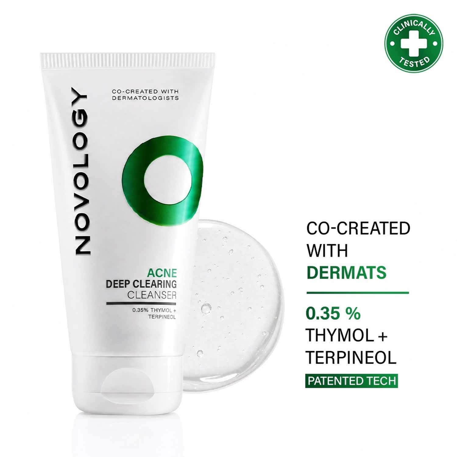 Novology | Novology Acne Clearing Cleanser for Acne Whiteheads and Blackheads for Sensitive Skin (150 g)