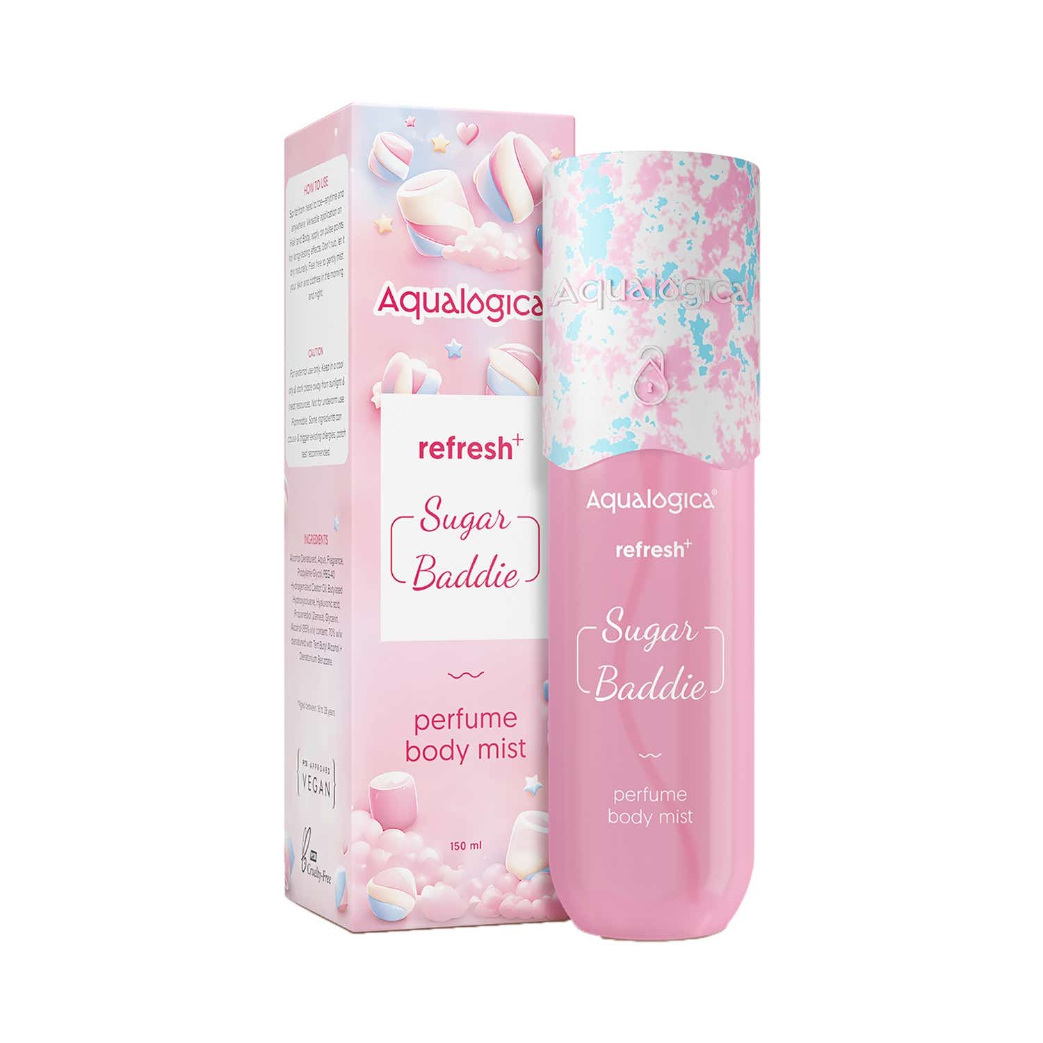 Aqualogica | Aqualogica Refresh+ Perfume Body Mist - Sugar Baddie (150 ml)