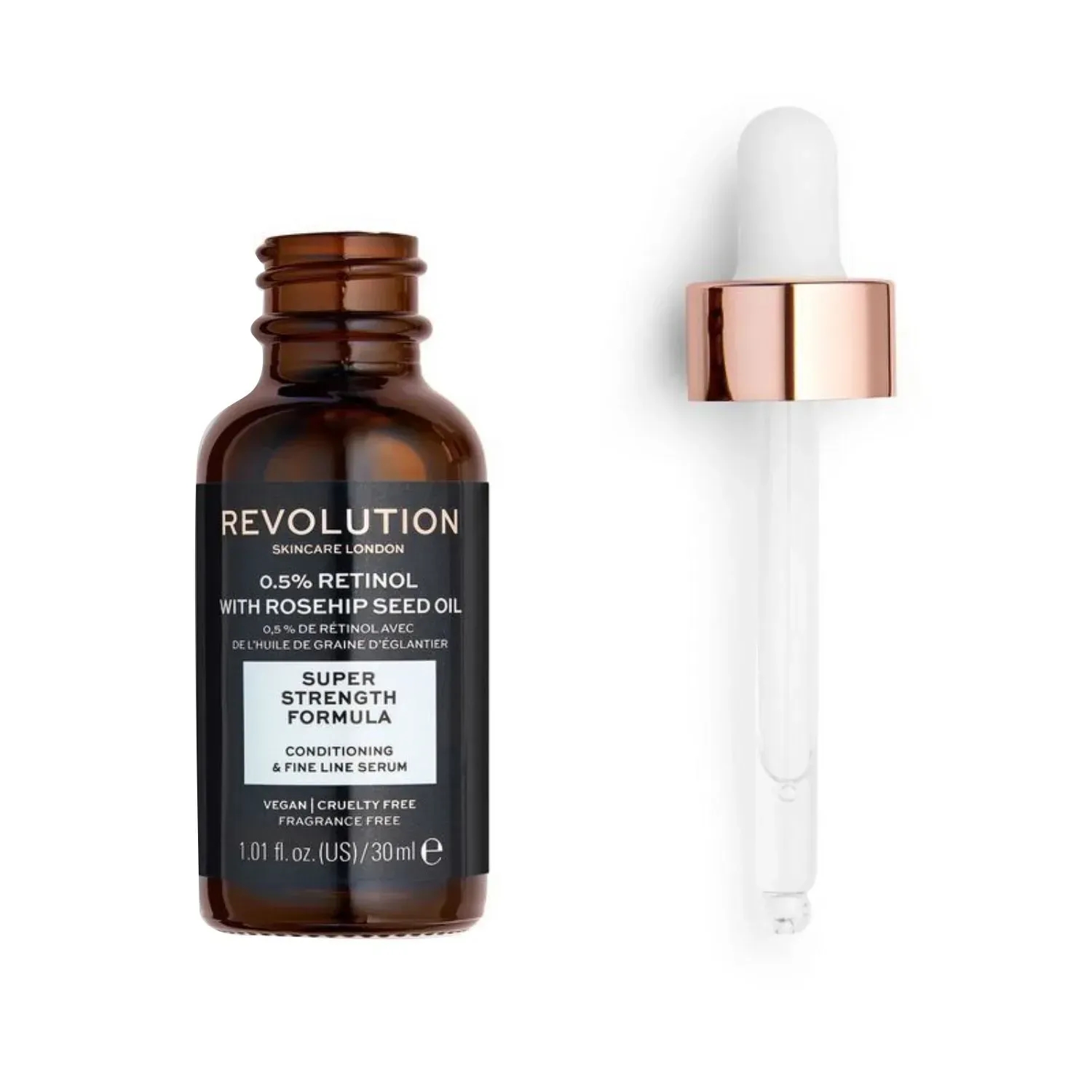 Makeup Revolution | Makeup Revolution Skin Care 0.5% Retinol Super Serum With Rosehip Seed Oil (30ml)