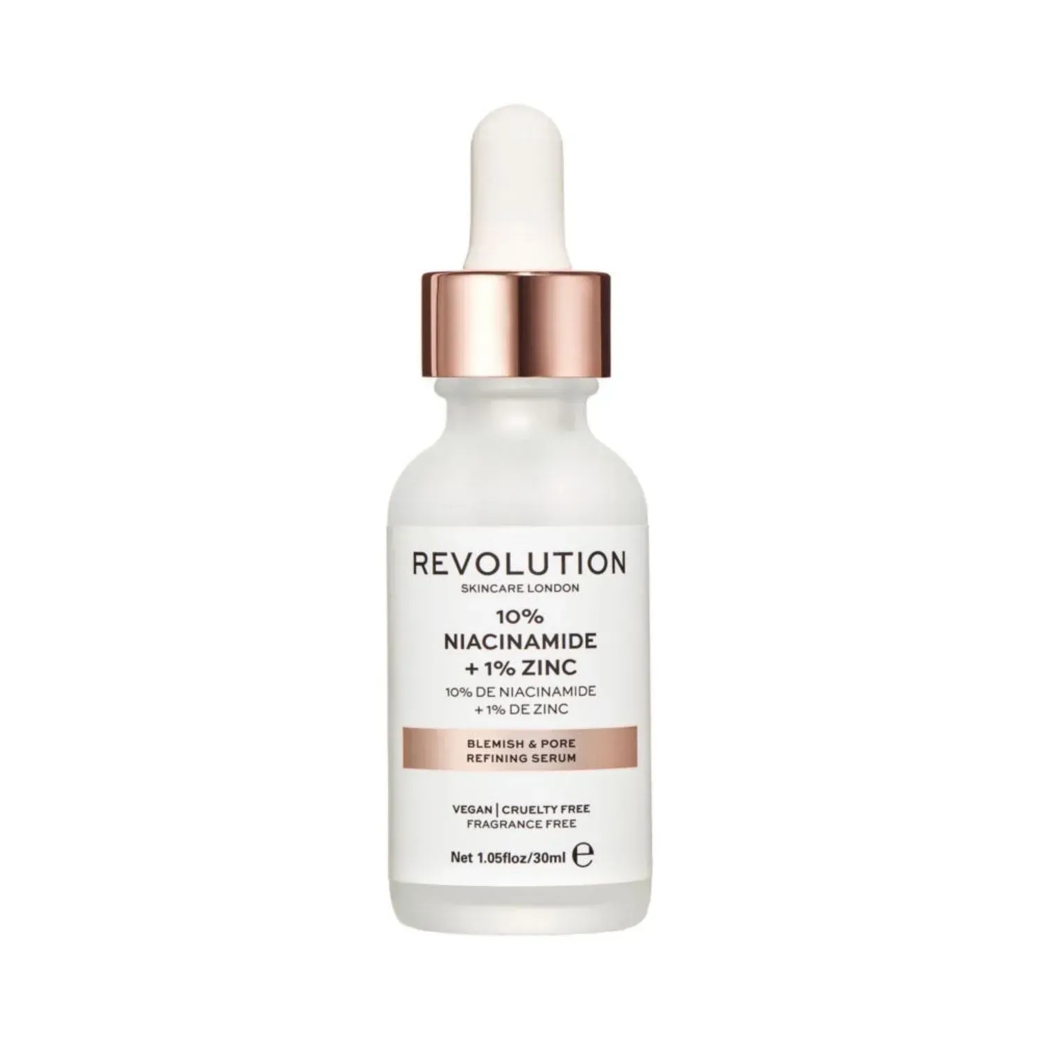 Makeup Revolution Skin Care Blemish And Pore Refining 10% Niacinamide + 1% Zinc Serum (30ml)