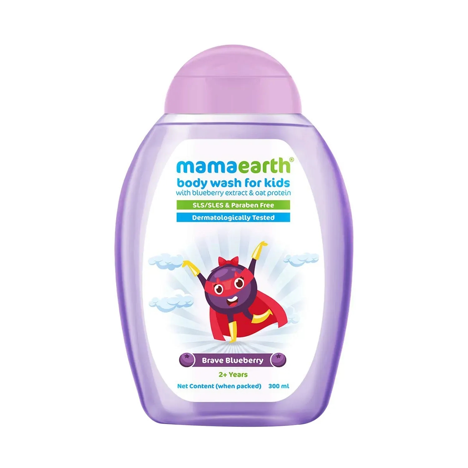 Mamaearth Brave Blueberry Body Wash For Kids (300ml)