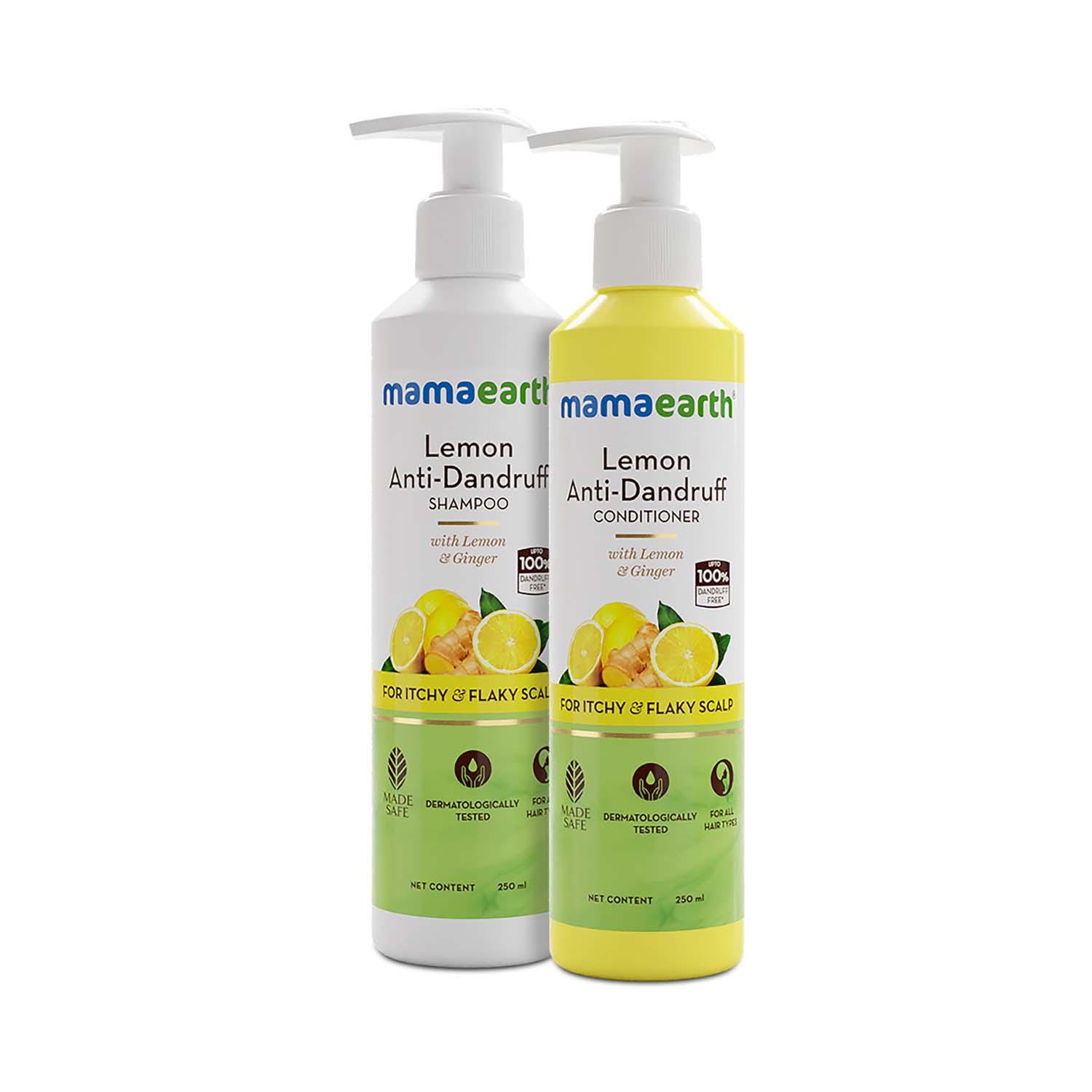 Mamaearth | Mamaearth Lemon Shampoo(250ml) +  Lemon Conditioner (250ml) Combo