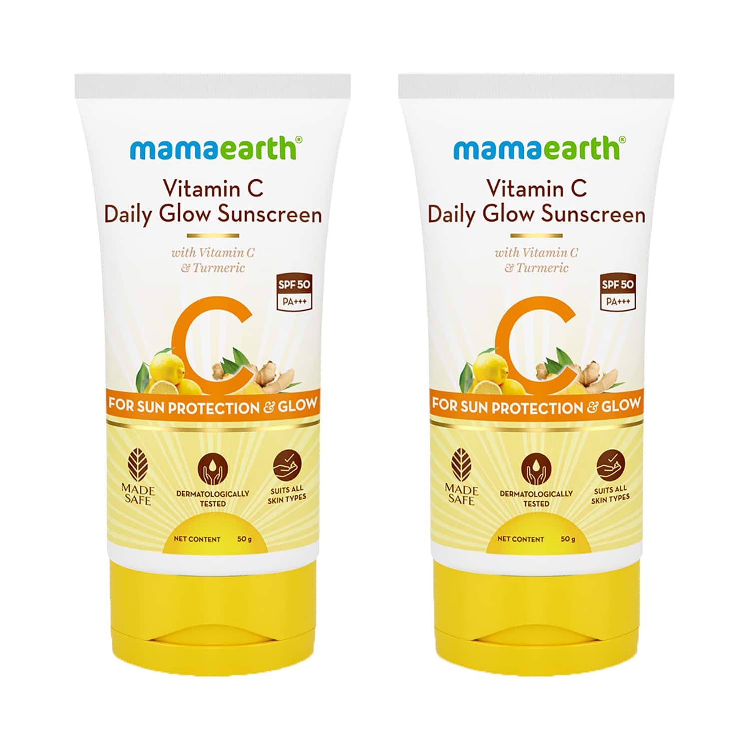 Mamaearth | Mamaearth Vitamin C Daily Glow Sunscreen (50g) - Pack of 2