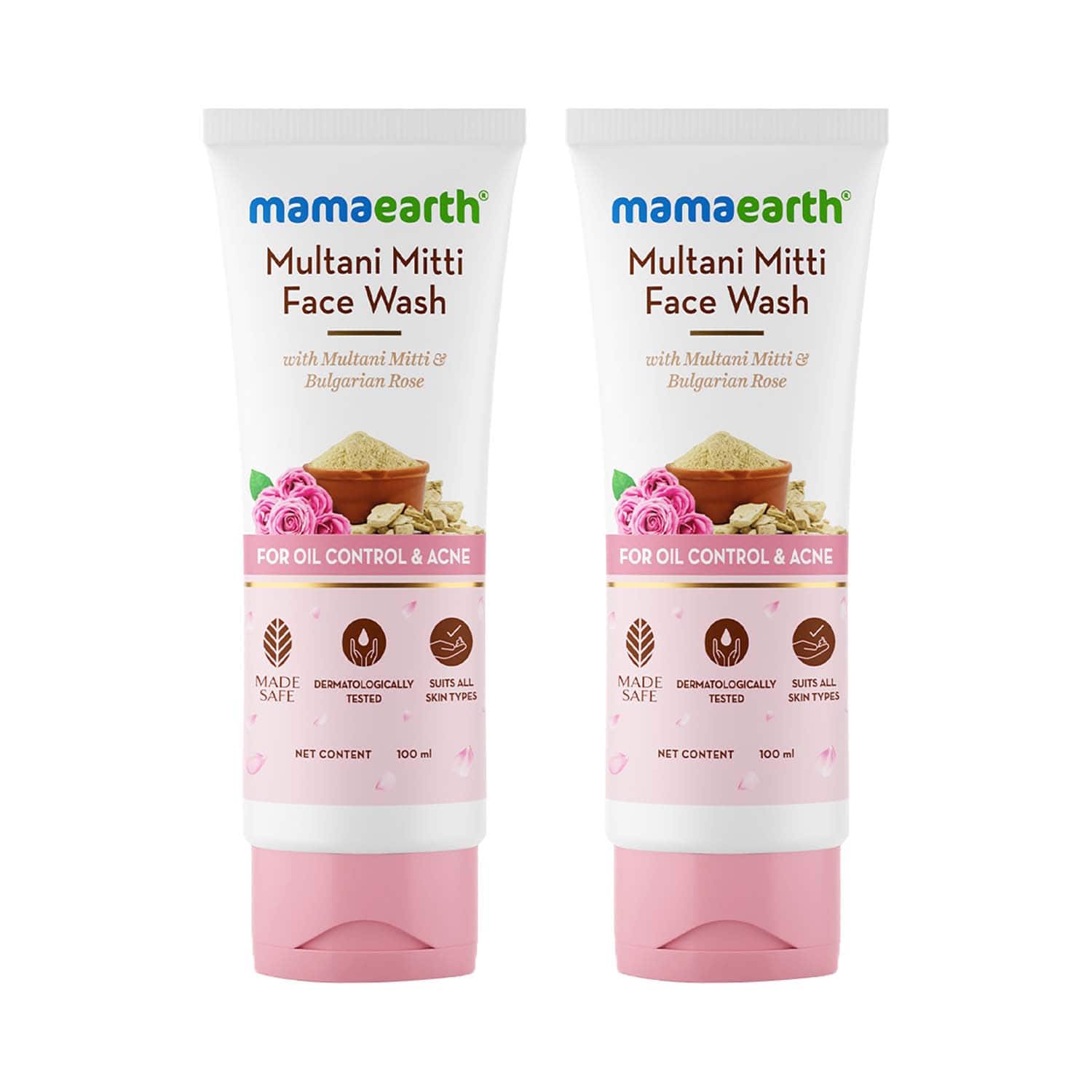 Mamaearth | Mamaearth Multani Mitti Face Wash - (100 ml) (Pack of 2) Combo