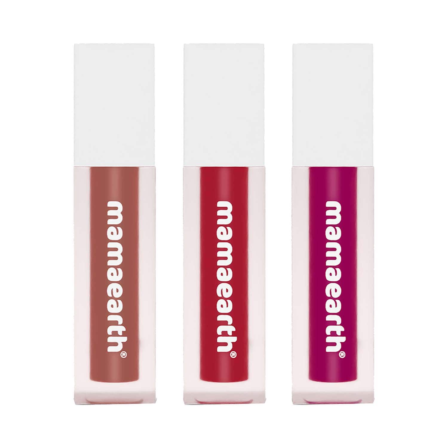 Mamaearth | Mamaearth Feather Light Liquid Matte Mini Lipsticks Combo (Set Of 3)