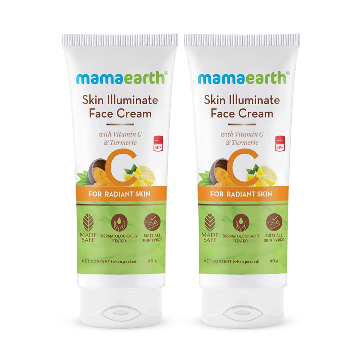 Mamaearth | Mamaearth Skin Illuminate Face Cream with Vitamin C and Turmeric for Radiant Skin - Pack of 2 Combo