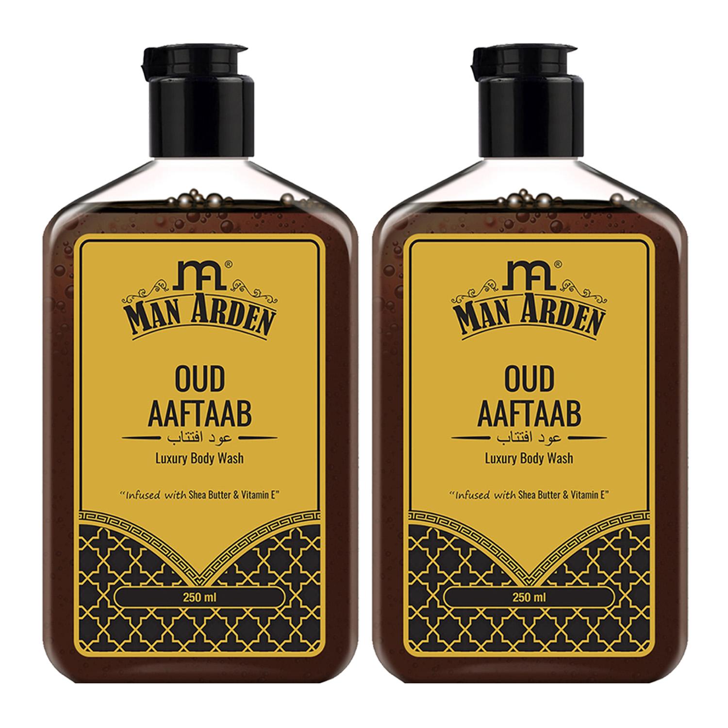 Man Arden Luxury Body Wash Oud Aaftaab (250 ml) (Pack of 2)