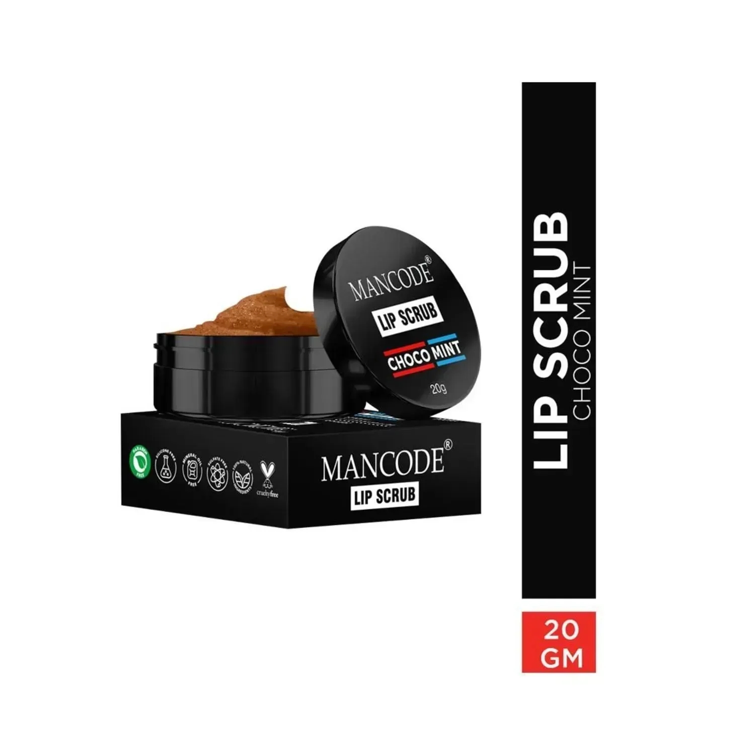 Mancode | Mancode Choco Mint Lip Scrub - (20g)