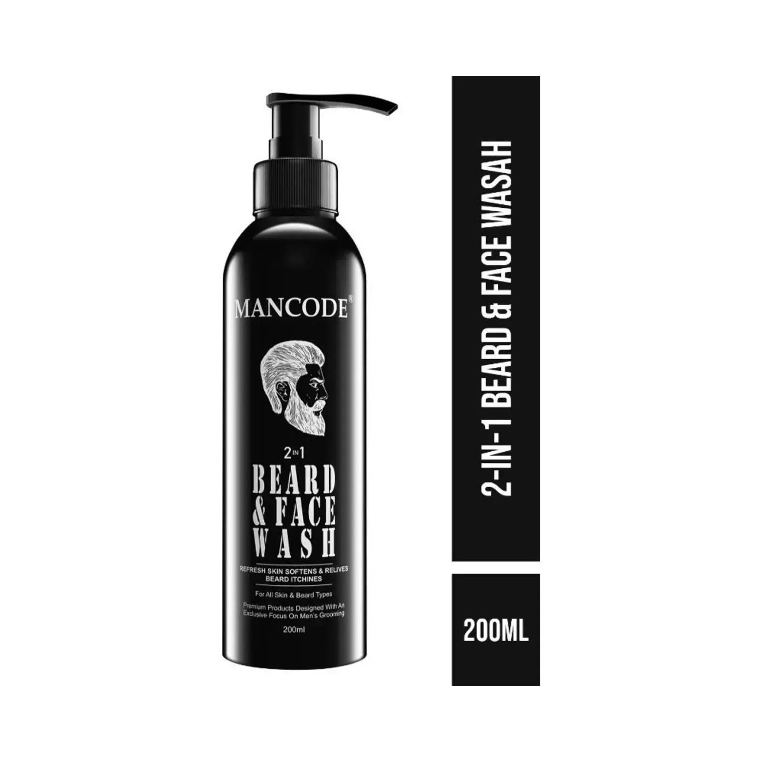 Mancode | Mancode 2-In-1 Beard & Face Wash - (200ml)