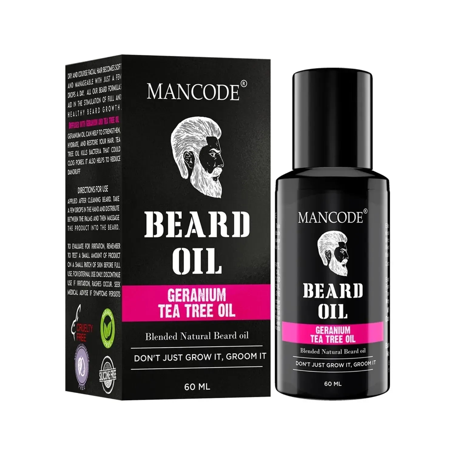 Mancode | Mancode Germanium & Tea Tree Beard Oil - (60ml)