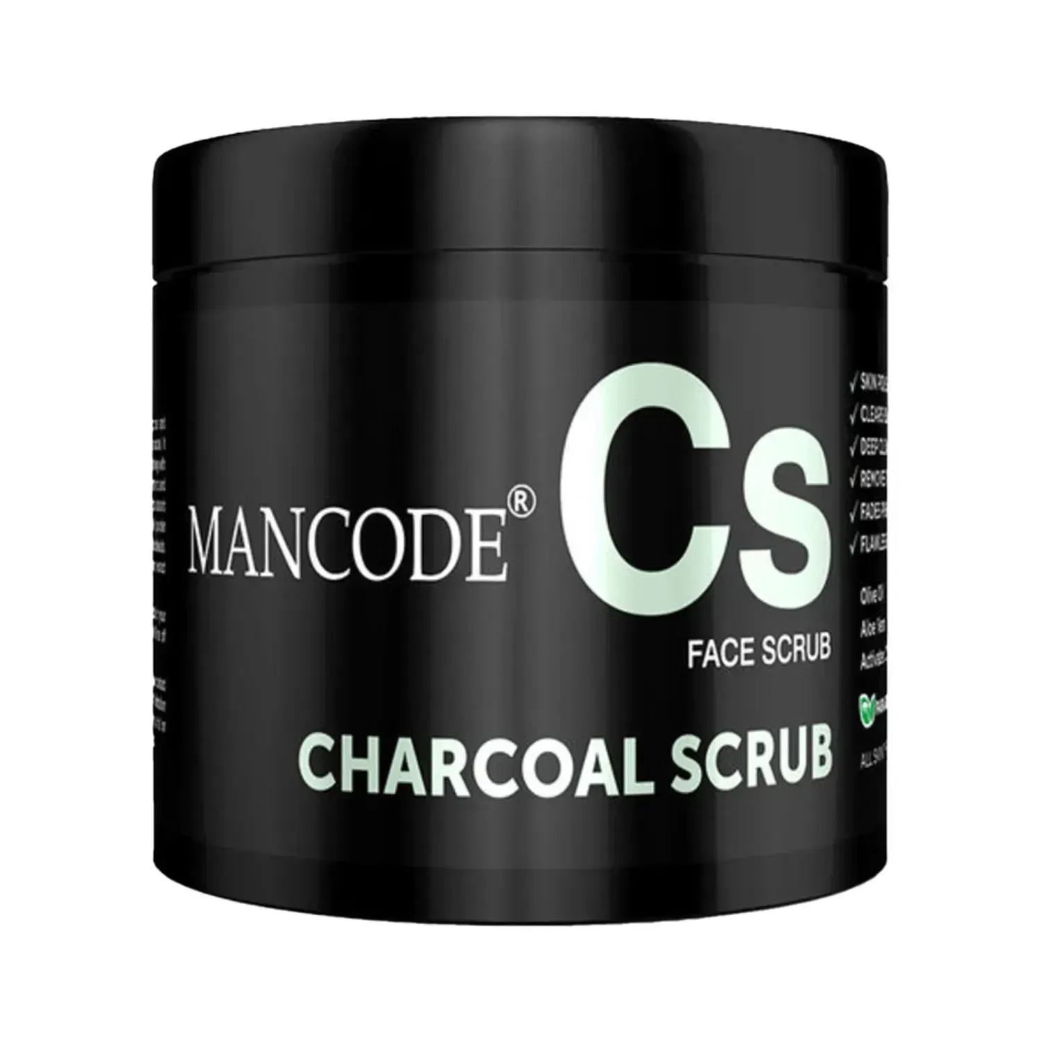 Mancode Charcoal Face Scrub - (100g)