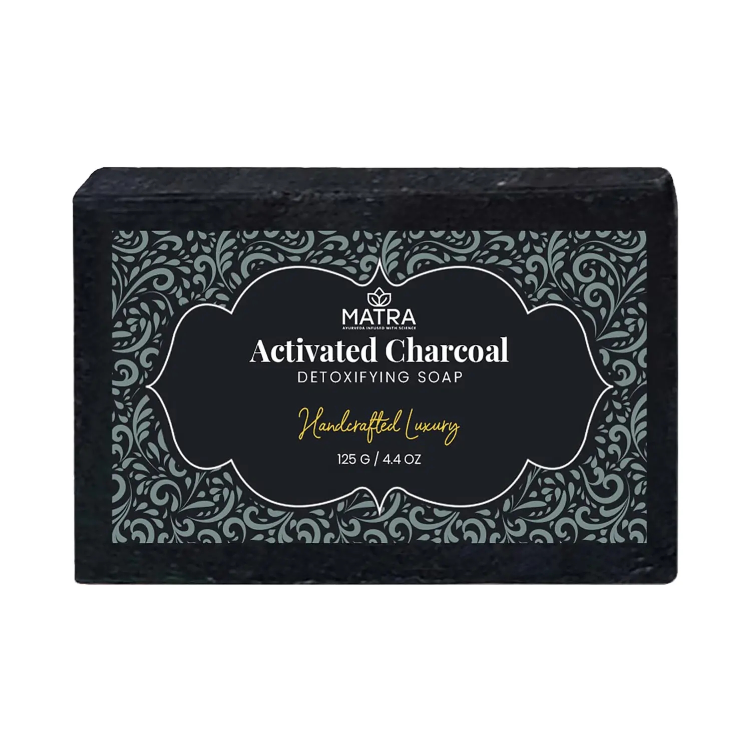 Matra Activated Charcoal Soap with Aloe Vera and Tea Tree (125g)