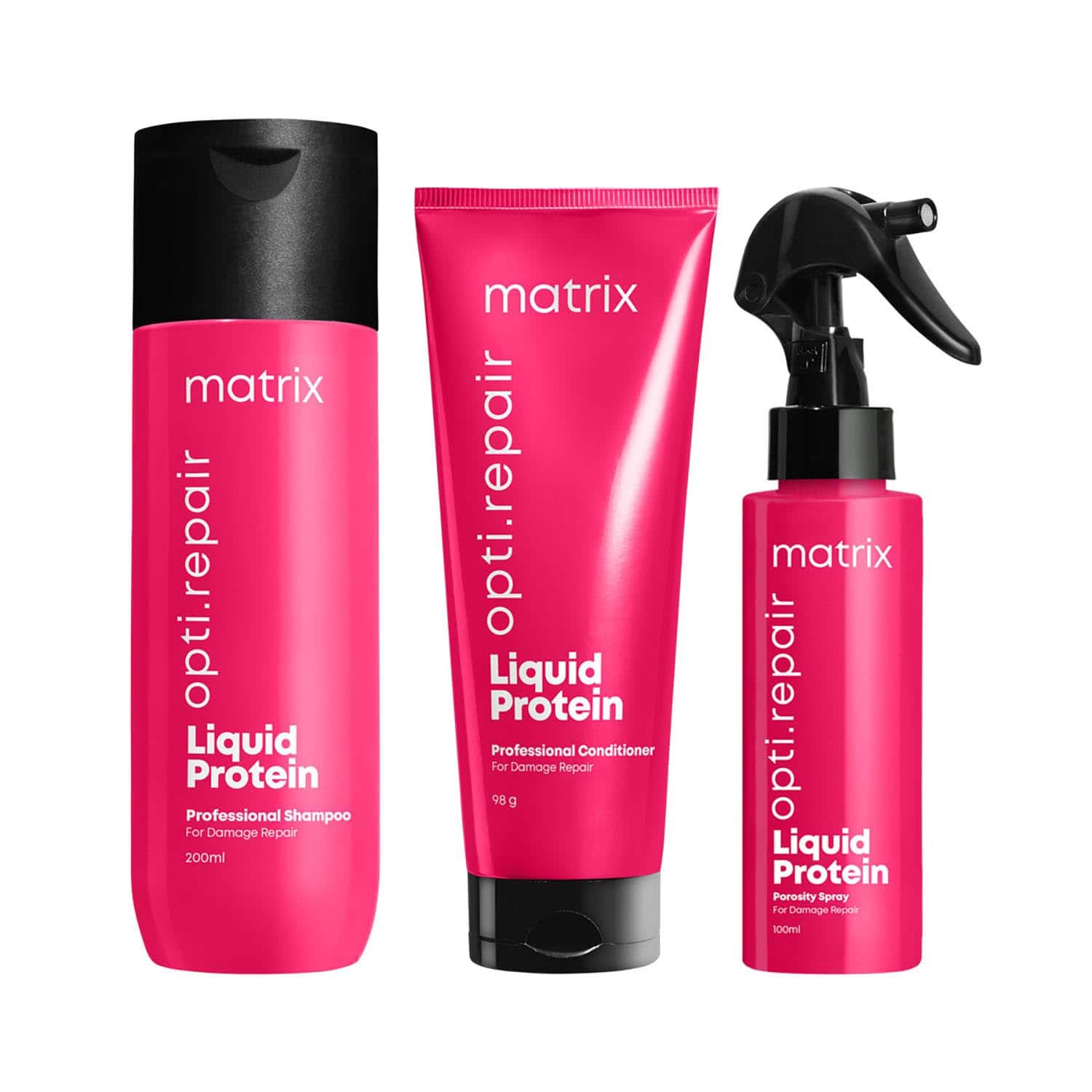 Matrix | Matrix Opti.Repair Professional Liquid Protein Shampoo+Conditioner+Porosity Spray