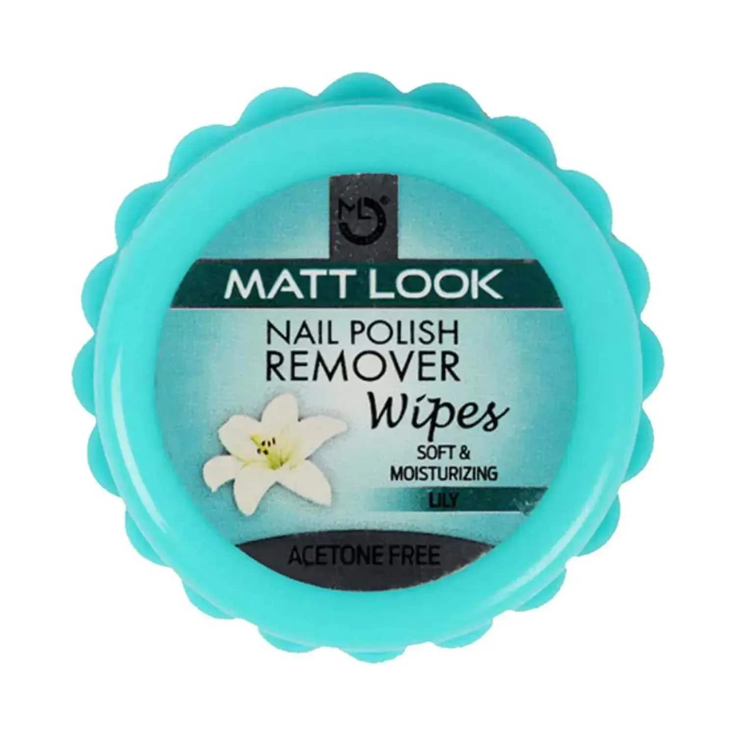 Matt Look | Matt Look Lilly Nail Polish Remover Wipes - (25 Pcs)