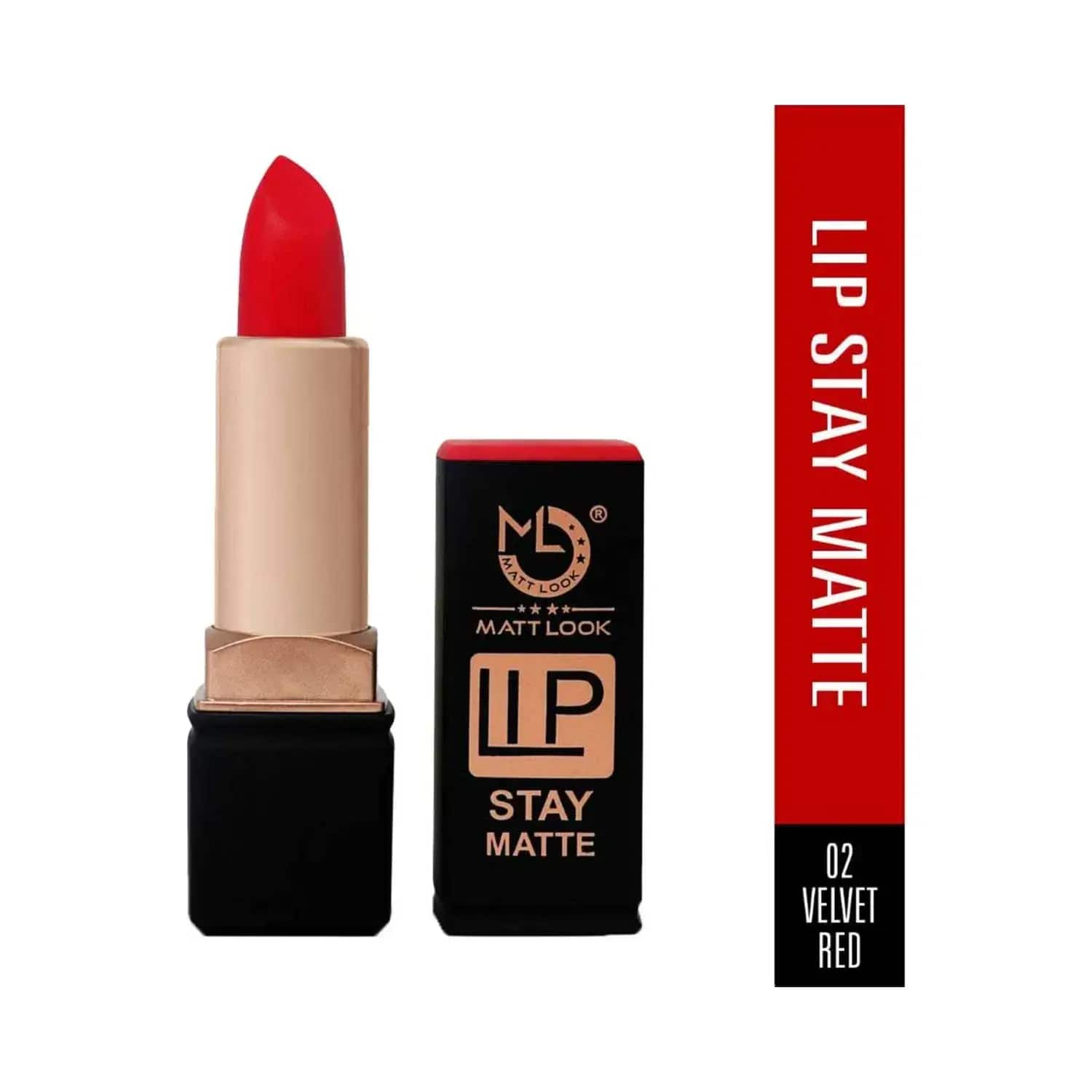 Matt Look Stay Matte Lipstick - 02 Velvet Red (3.5g)