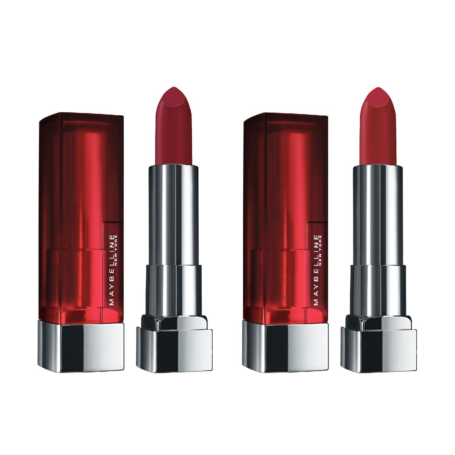 Maybelline New York | Maybelline New York Color Sensational Creamy Matte Lipstick Pack of 2 (Shades 691 & 695)