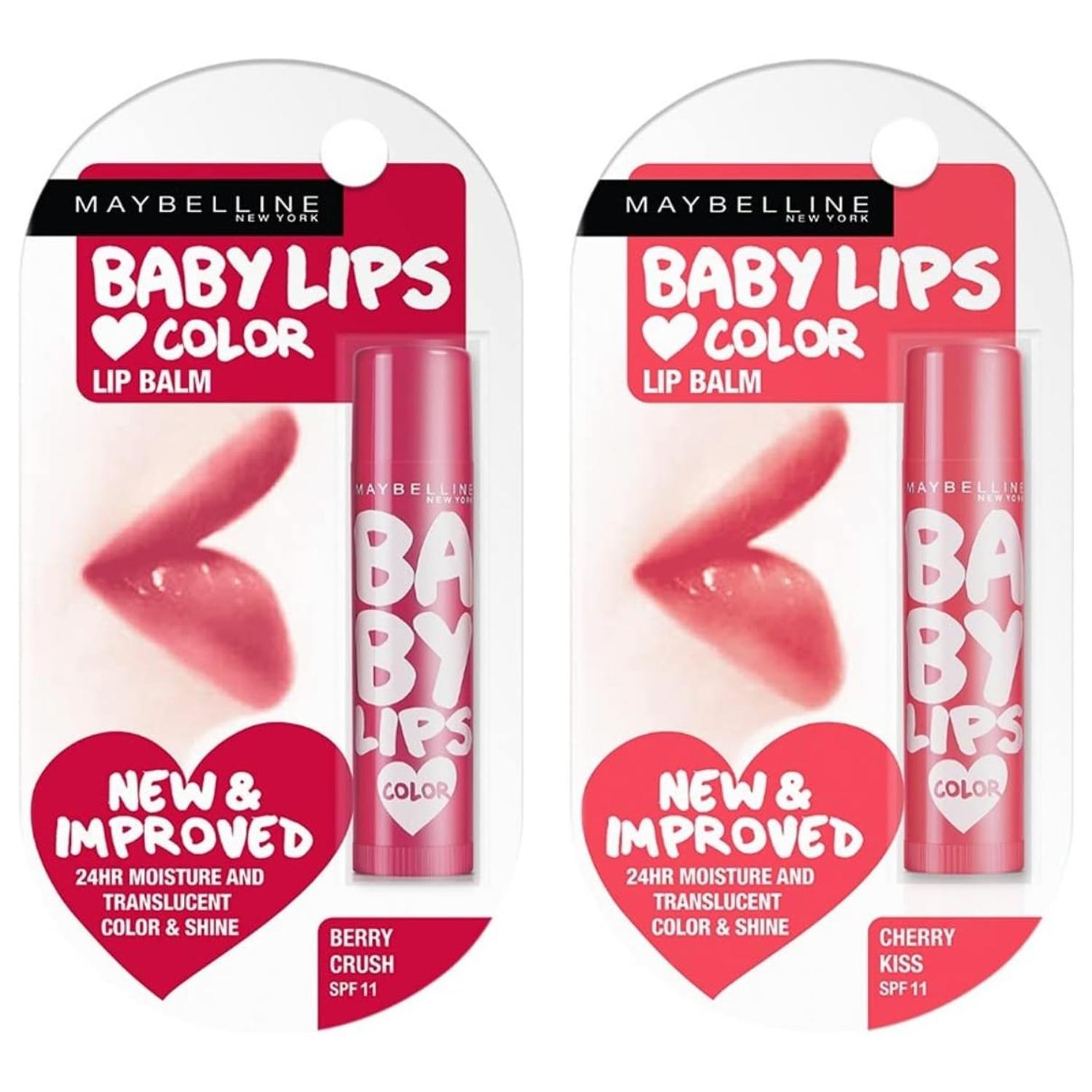 Maybelline New York | Maybelline New York Baby Lips Pack of 2 (Berry Crush & Cherry Kiss)