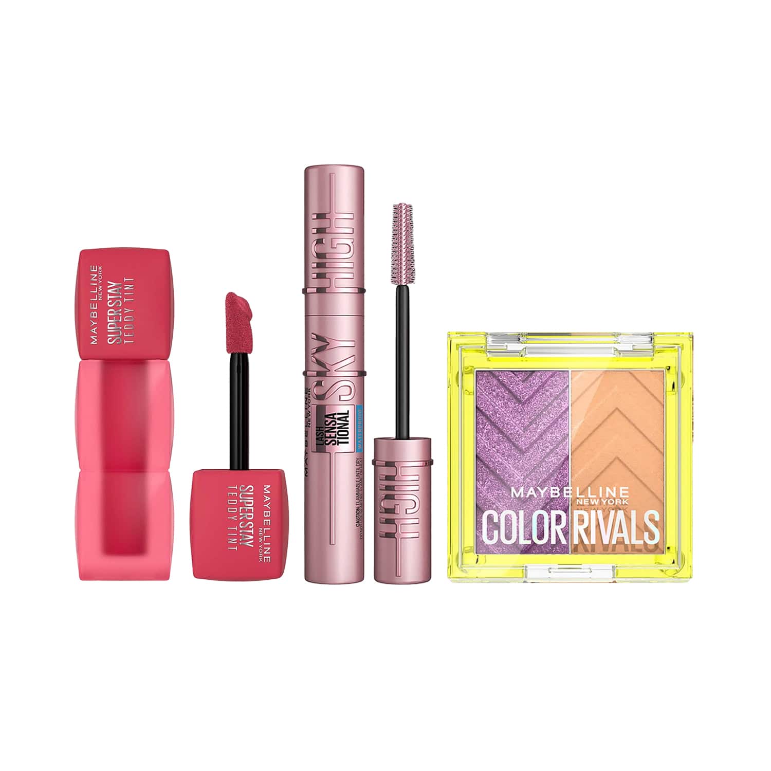 Maybelline New York | Maybelline New York #Y3K: Concert Glam Combo - Lip & Cheek Tint, Mascara, Eyeshadow