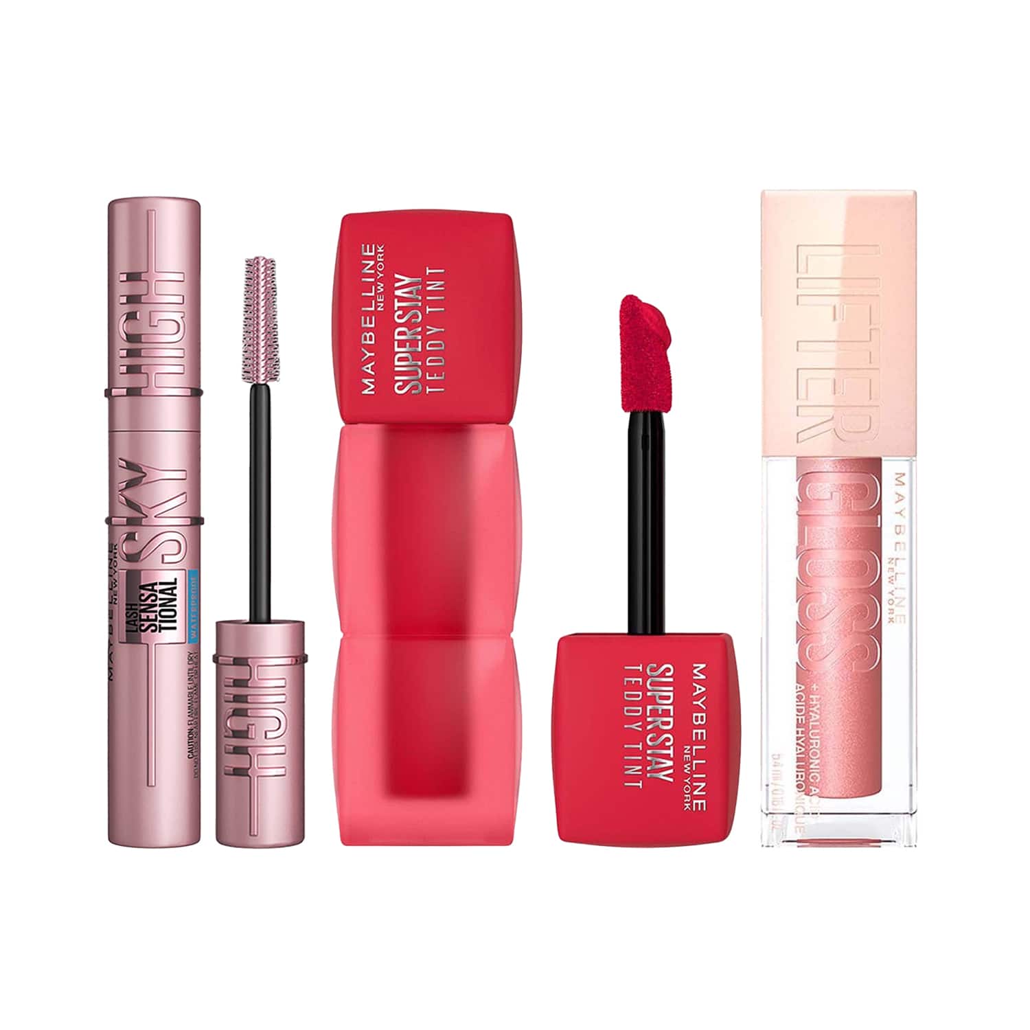 Maybelline New York | Maybelline New York Holographic Glaze : Concert Glam Combo - Lip & Cheek Color, Mascara, Gloss