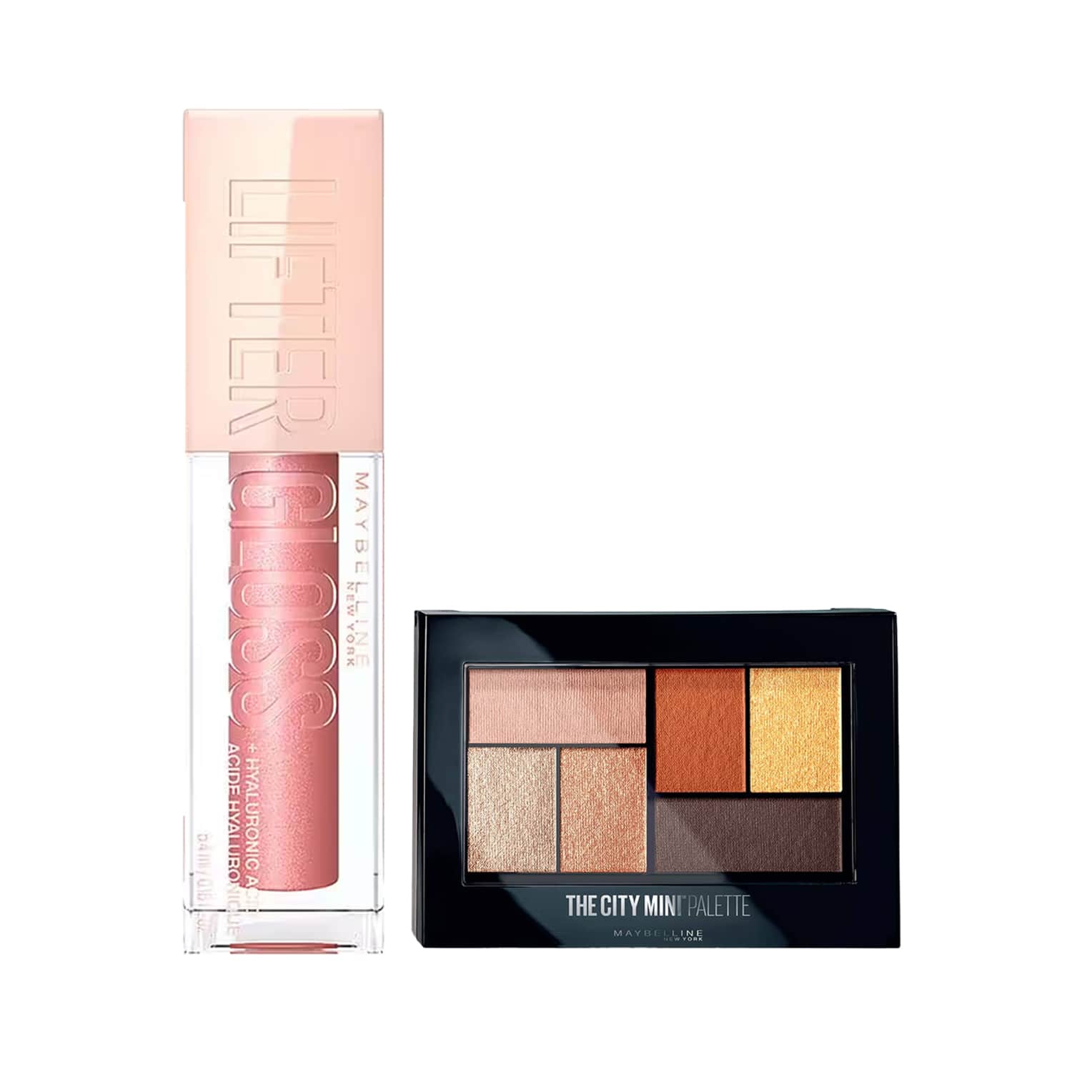 Maybelline New York | Maybelline New York Clean Girl Shimmer Duo - Gloss & Mini Palette : Concert-Proof Look Essentials