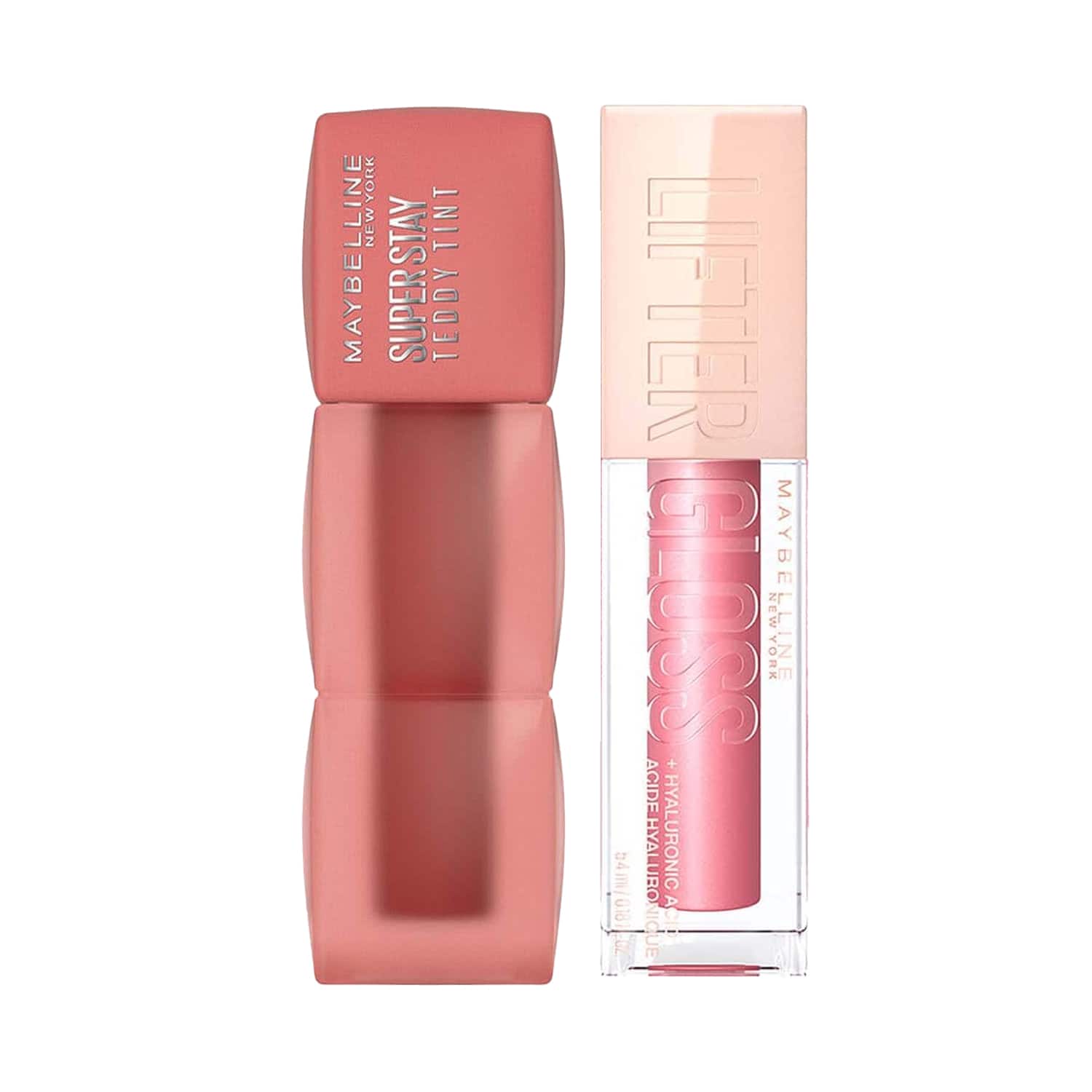 Maybelline New York | Maybelline New York Lip Combo - Teddy Tint Lip and Cheek Color - Skinny Dip +  Gloss - Petal
