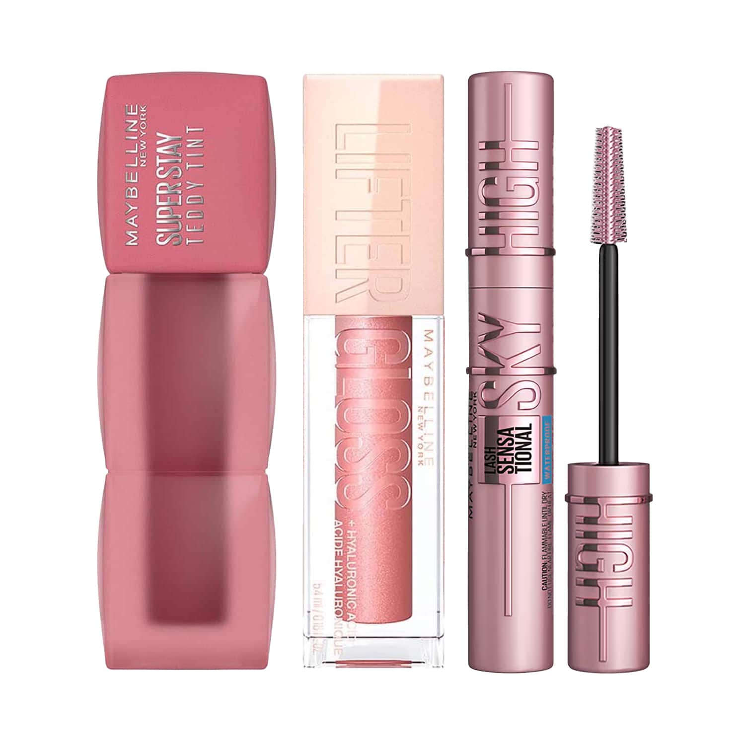 Maybelline New York | Maybelline New York Mini Makeup Routine Combo - Teddy Tint Lip and Cheek Color + Gloss + Mascara