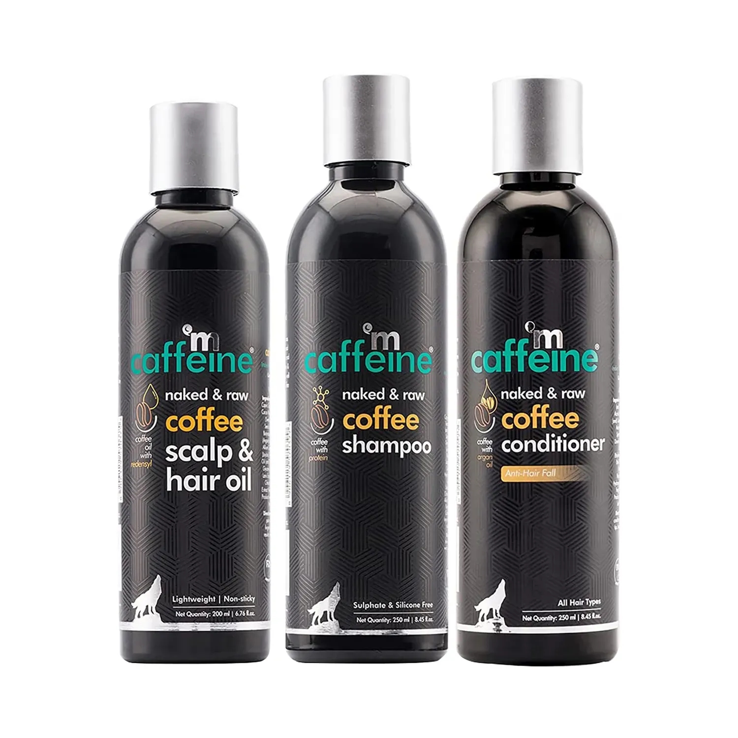 mCaffeine | mCaffeine Coffee Hair Spa & Hair Fall Control Kit - (3 Pcs)