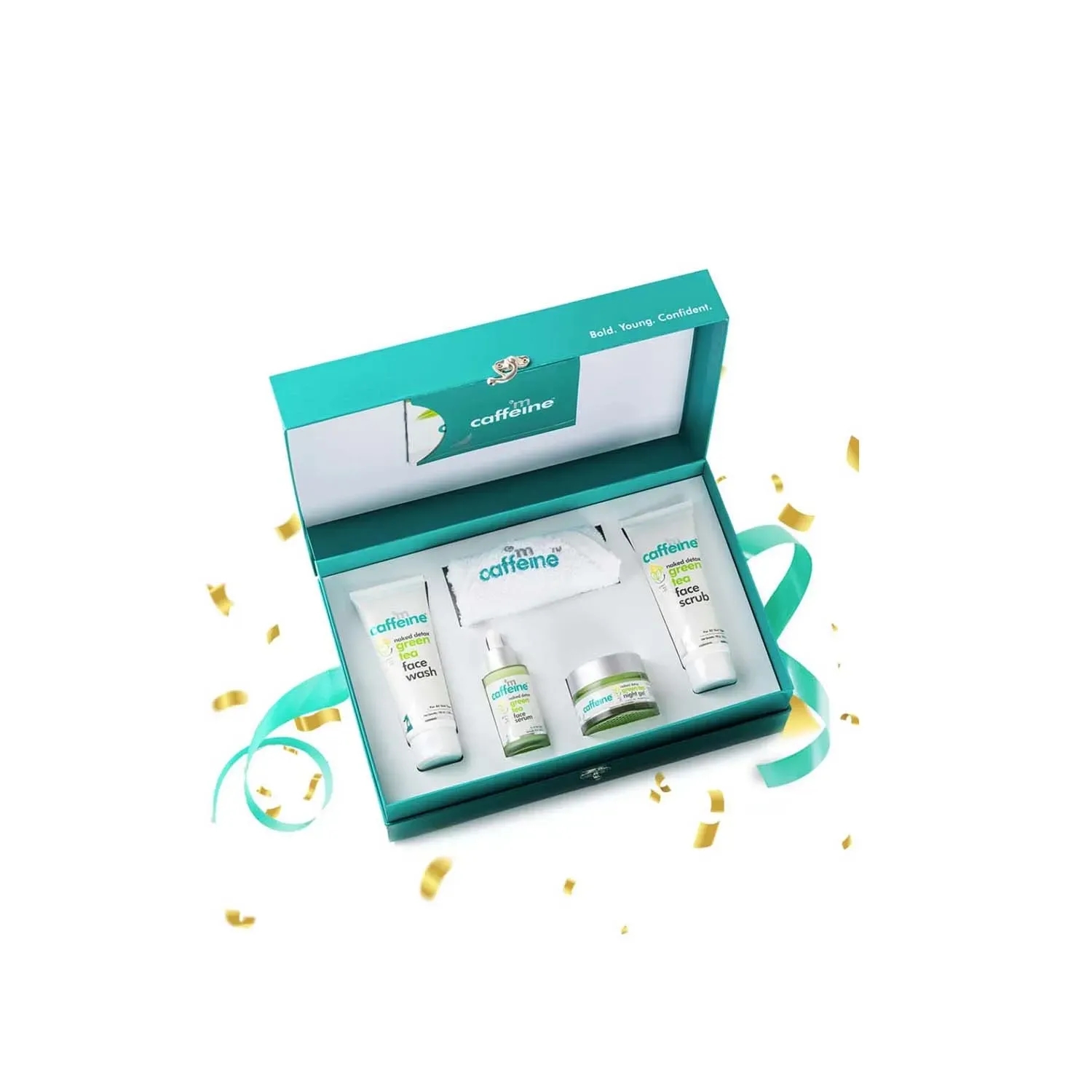 mCaffeine Green Tea Quick Face Detox Gift Kit (4Pcs)