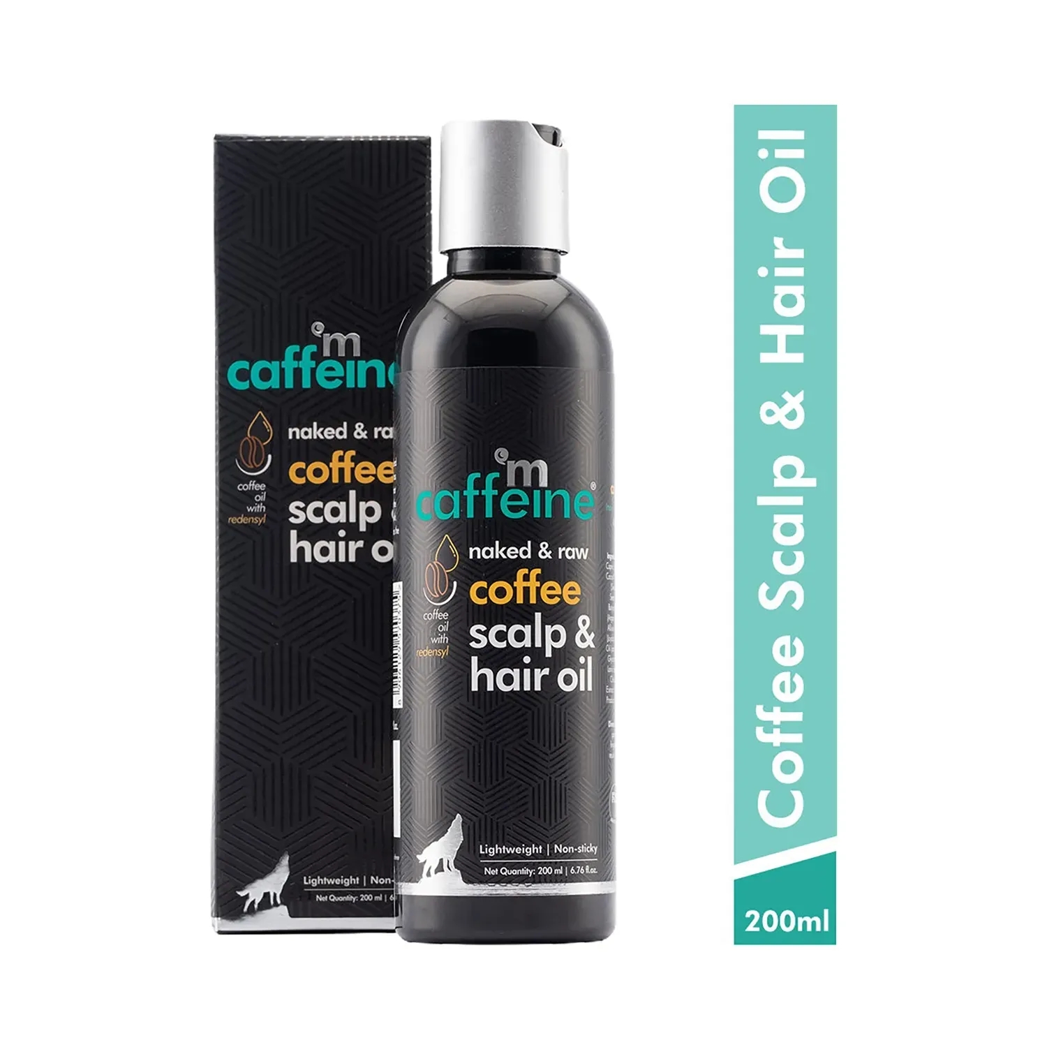 mCaffeine Naked & Raw Coffee Scalp & Hair Oil - (200ml)