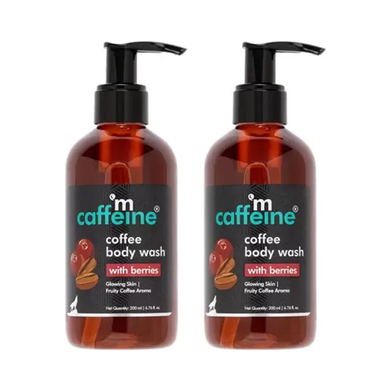 mCaffeine | mCaffeine Vit C Berries Body Wash for Women & Men Glowing Skin Refreshing Fragrance Combo